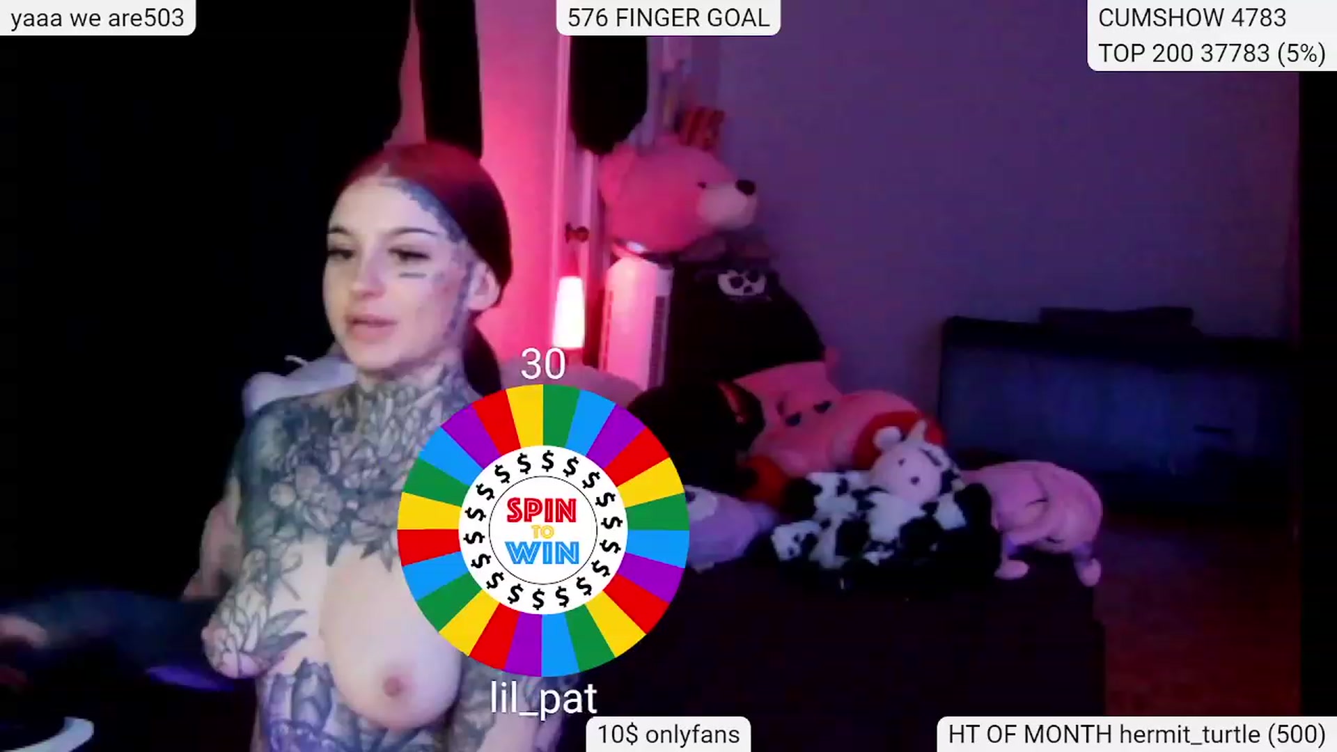 Gallery image thumbnail from Tattoobambi's myfreecams stream on, 01/27/2024, 05:21 image 6 of 20