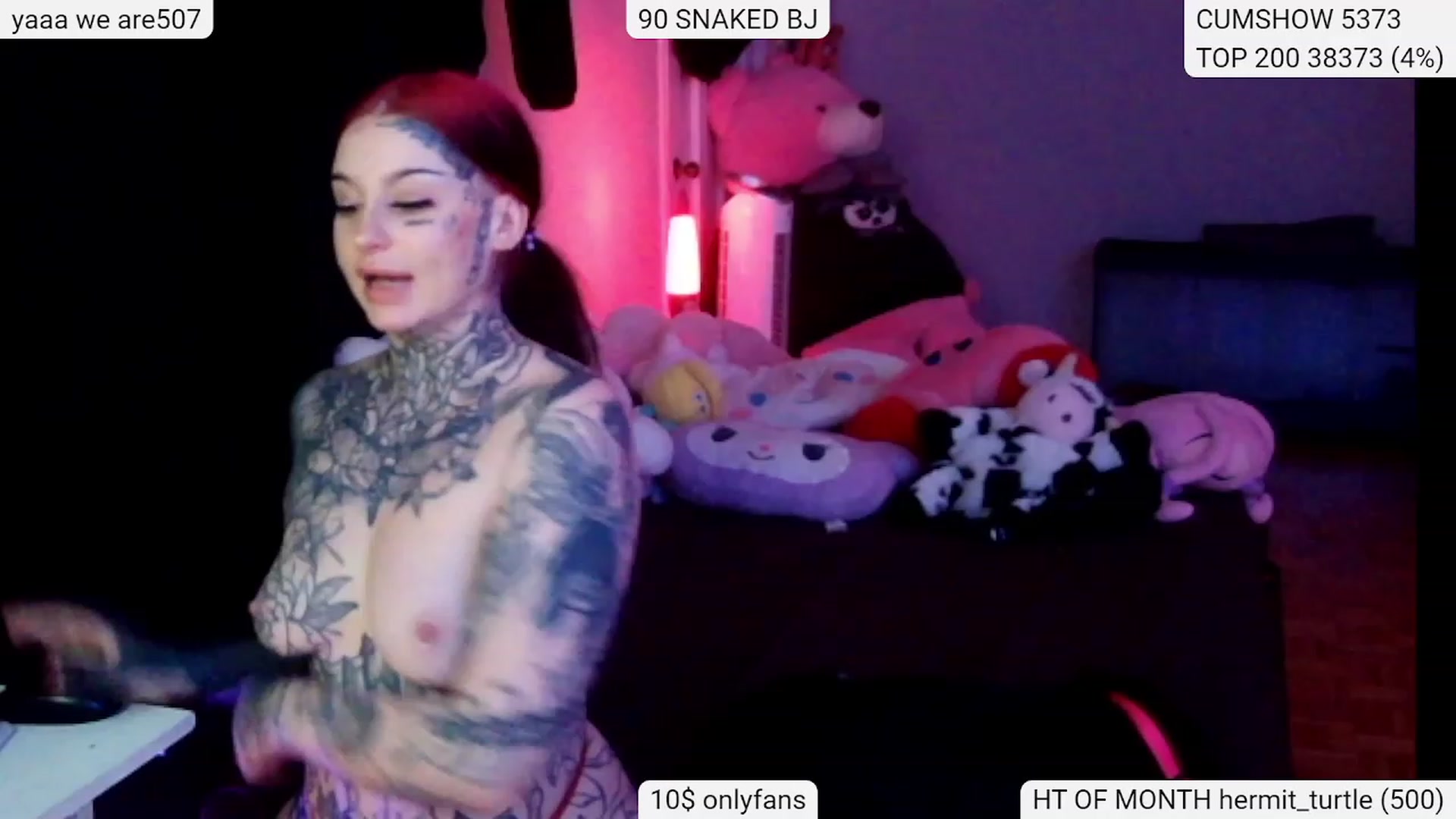 Gallery image thumbnail from Tattoobambi's myfreecams stream on, 01/27/2024, 05:21 image 2 of 20