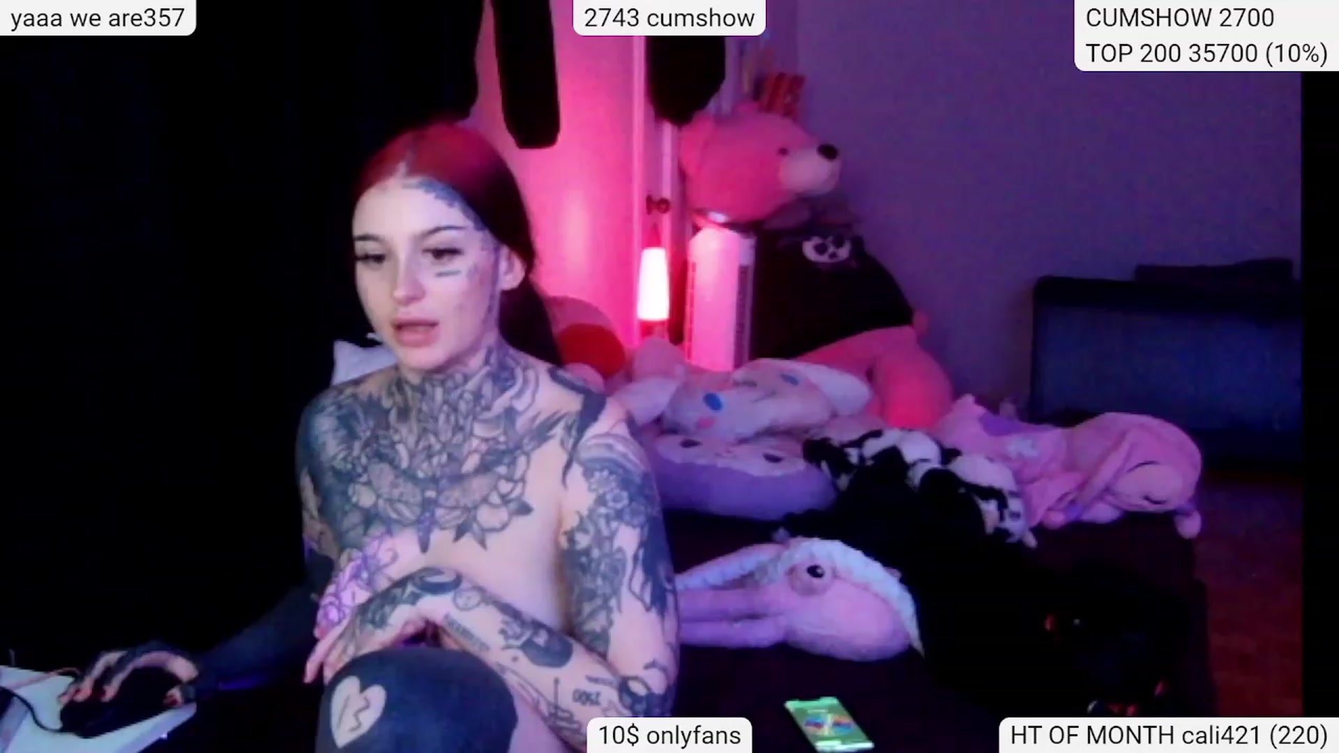 Gallery image thumbnail from Tattoobambi's myfreecams stream on, 01/27/2024, 09:15 image 10 of 20