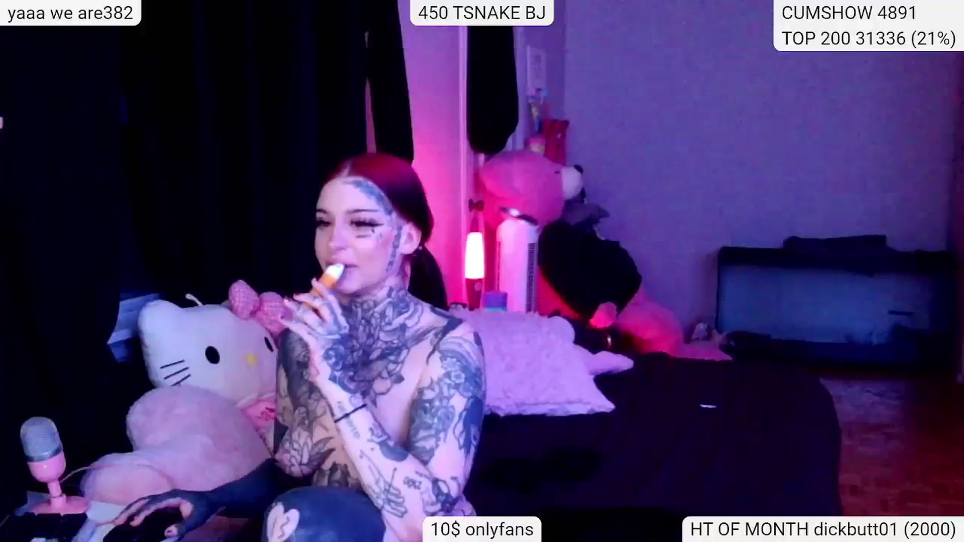 Gallery image thumbnail from Tattoobambi's myfreecams stream on, 01/30/2024, 05:33 image 2 of 20