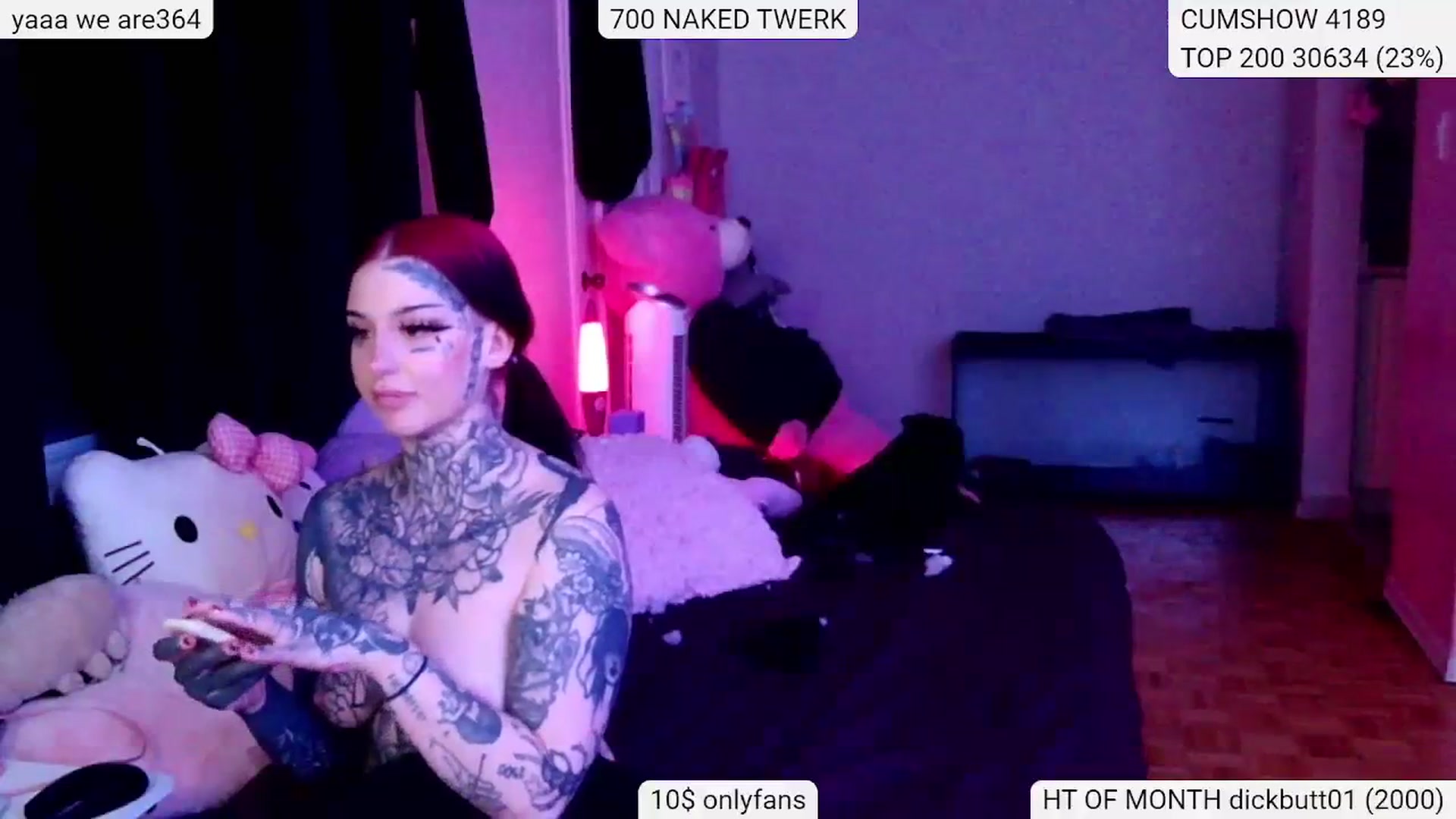 Gallery image thumbnail from Tattoobambi's myfreecams stream on, 01/30/2024, 05:33 image 9 of 20