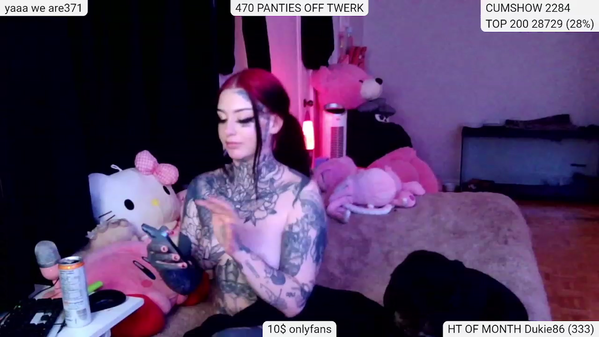 Gallery image thumbnail from Tattoobambi's myfreecams stream on, 02/01/2024, 03:22 image 16 of 20