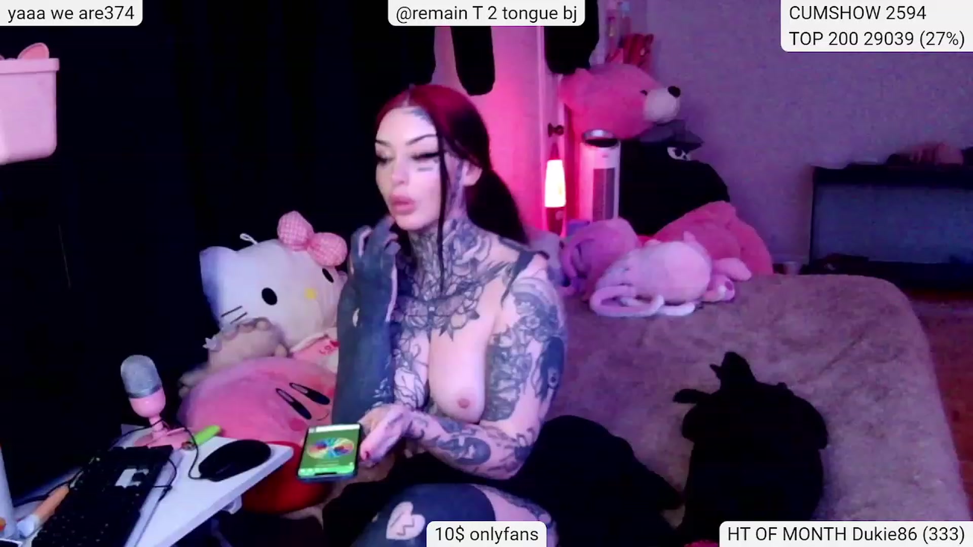 Gallery image thumbnail from Tattoobambi's myfreecams stream on, 02/01/2024, 03:22 image 14 of 20