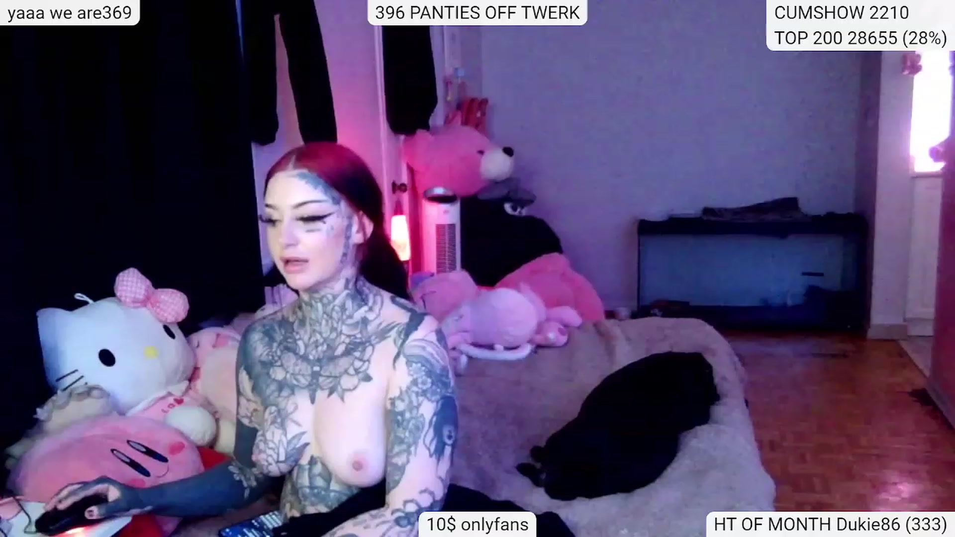Gallery image thumbnail from Tattoobambi's myfreecams stream on, 02/01/2024, 04:12 image 6 of 20