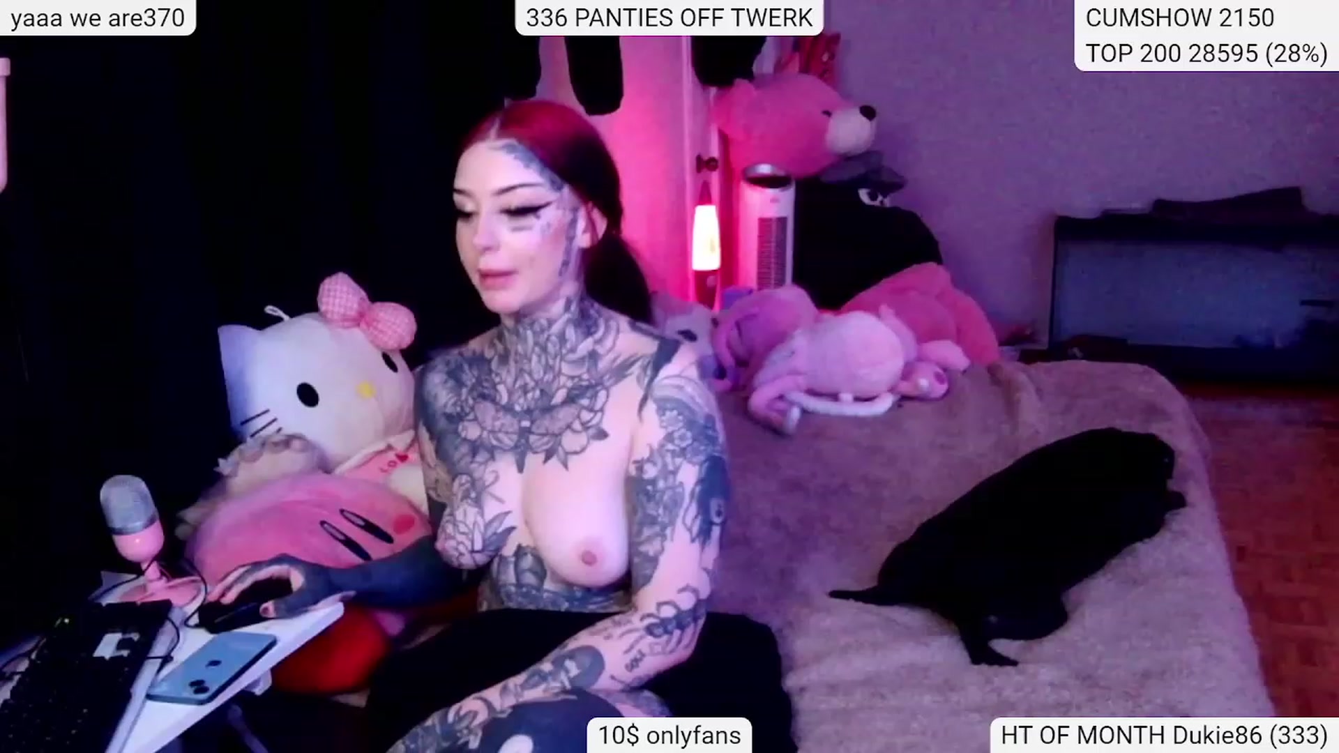 Gallery image thumbnail from Tattoobambi's myfreecams stream on, 02/01/2024, 04:12 image 10 of 20