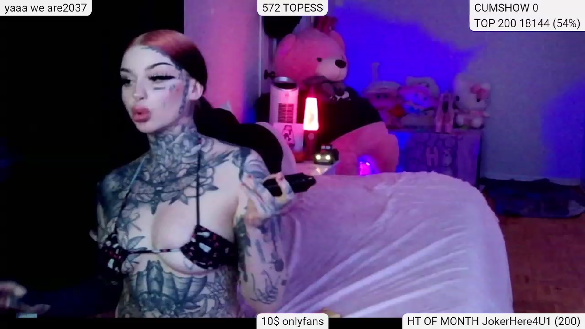 Gallery image thumbnail from Tattoobambi's myfreecams stream on, 02/08/2024, 05:18 image 3 of 20