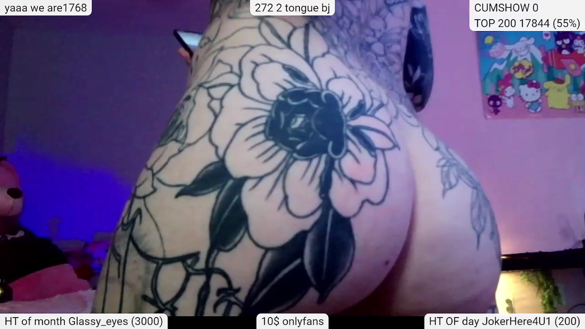 Gallery image thumbnail from Tattoobambi's myfreecams stream on, 02/08/2024, 06:09 image 11 of 20