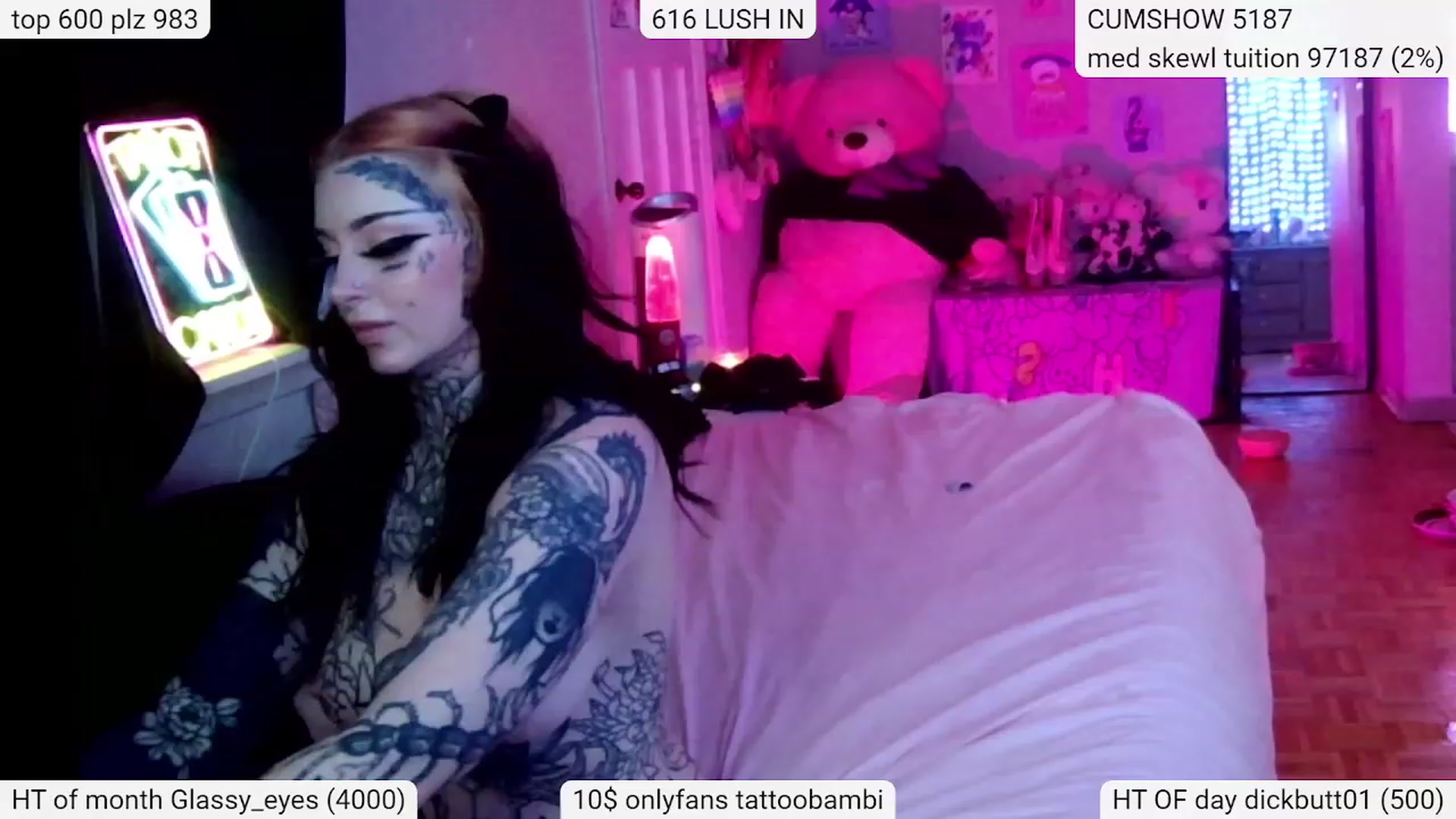 Gallery image thumbnail from Tattoobambi's myfreecams stream on, 02/17/2024, 04:39 image 19 of 20