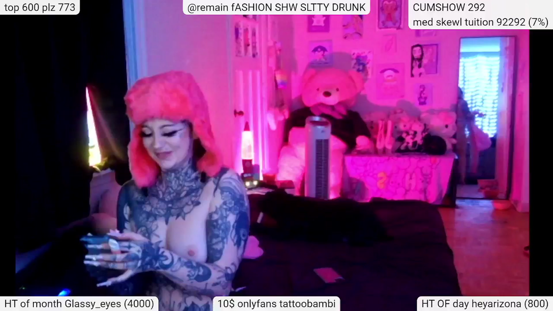 Gallery image thumbnail from Tattoobambi's myfreecams stream on, 02/23/2024, 04:51 image 6 of 20