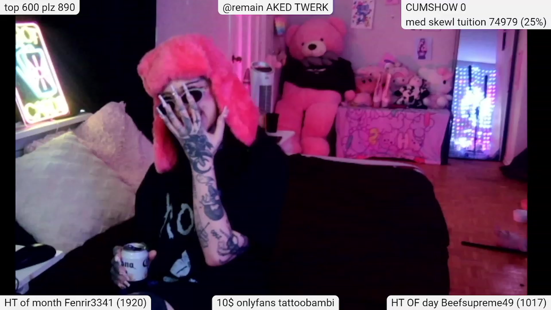 Gallery image thumbnail from Tattoobambi's myfreecams stream on, 03/02/2024, 21:17 image 16 of 20