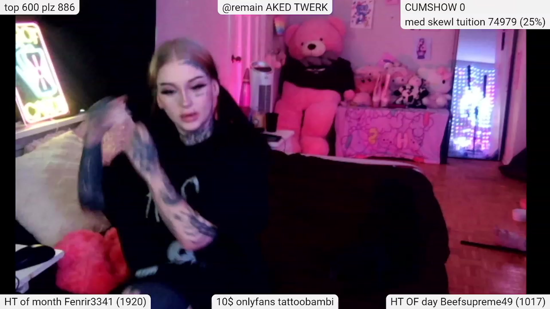 Gallery image thumbnail from Tattoobambi's myfreecams stream on, 03/02/2024, 21:17 image 14 of 20