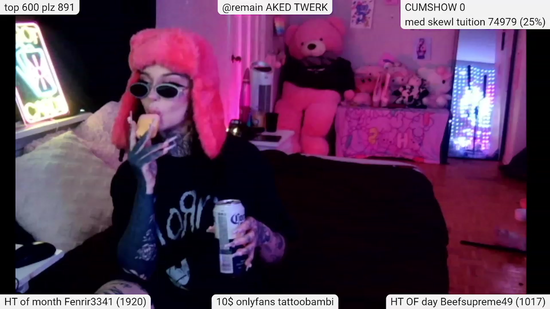 Gallery image thumbnail from Tattoobambi's myfreecams stream on, 03/02/2024, 21:17 image 19 of 20