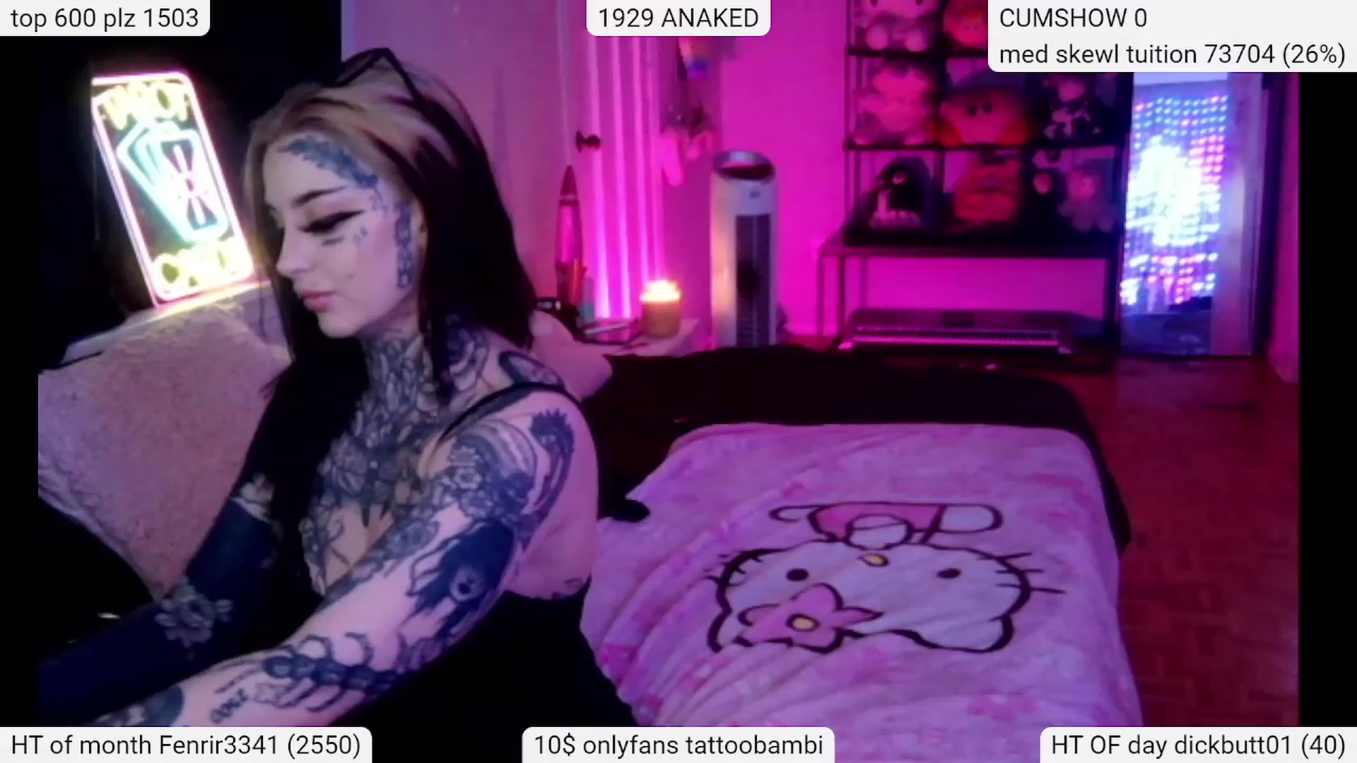 Gallery image thumbnail from Tattoobambi's myfreecams stream on, 03/06/2024, 01:34 image 3 of 20