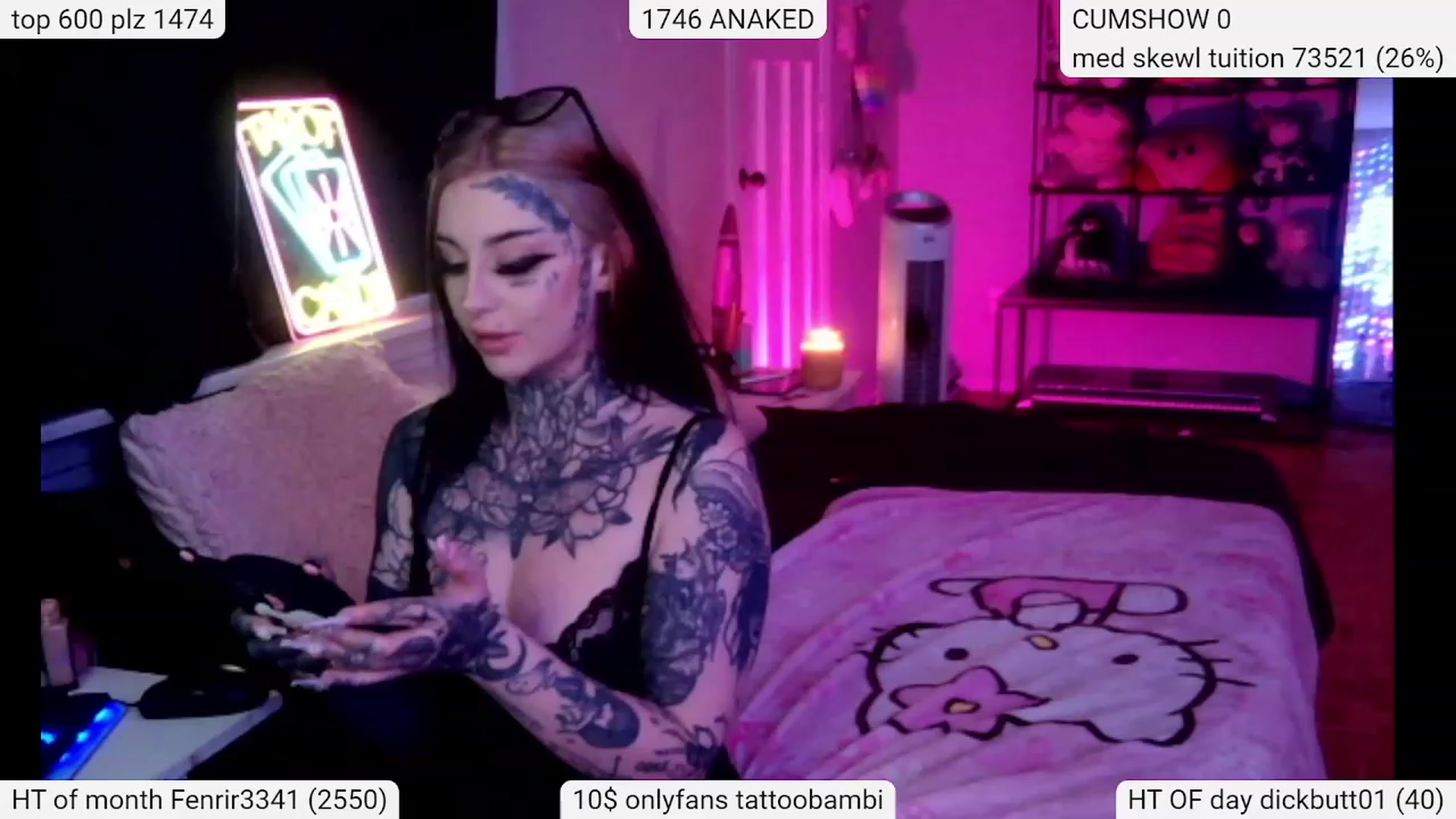 Gallery image thumbnail from Tattoobambi's myfreecams stream on, 03/06/2024, 01:34 image 17 of 20