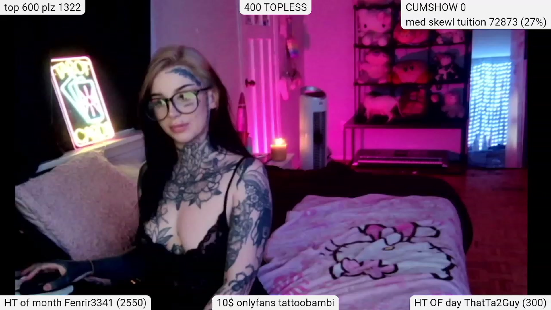 Gallery image thumbnail from Tattoobambi's myfreecams stream on, 03/06/2024, 03:38 image 8 of 20