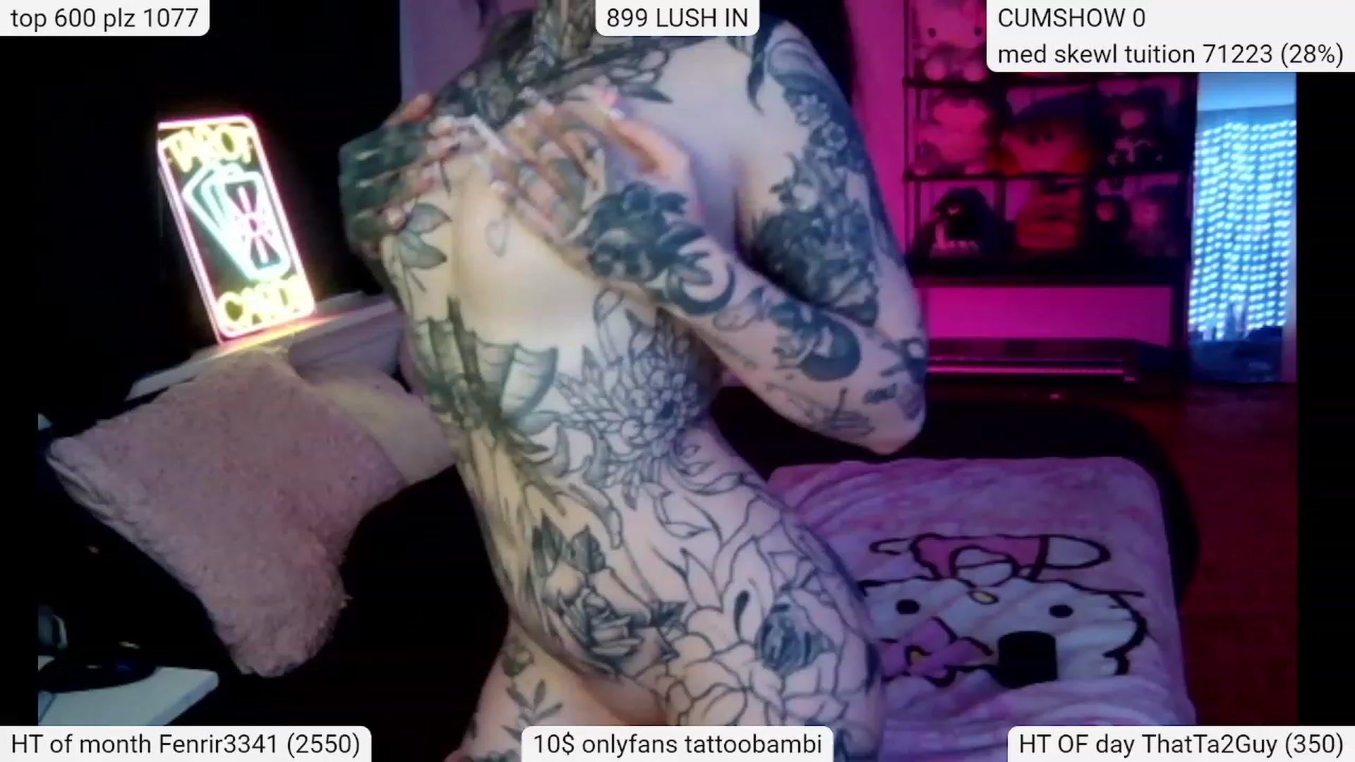 Gallery image thumbnail from Tattoobambi's myfreecams stream on, 03/06/2024, 04:12 image 3 of 20