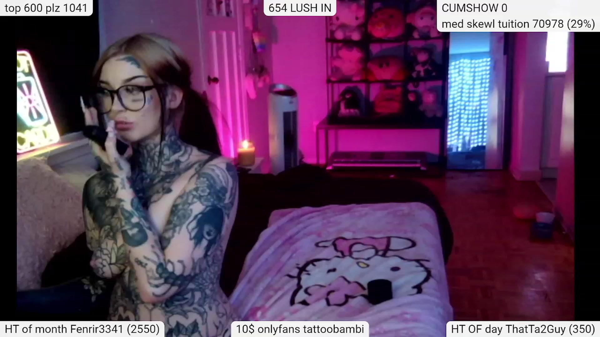 Gallery image thumbnail from Tattoobambi's myfreecams stream on, 03/06/2024, 04:12 image 16 of 20