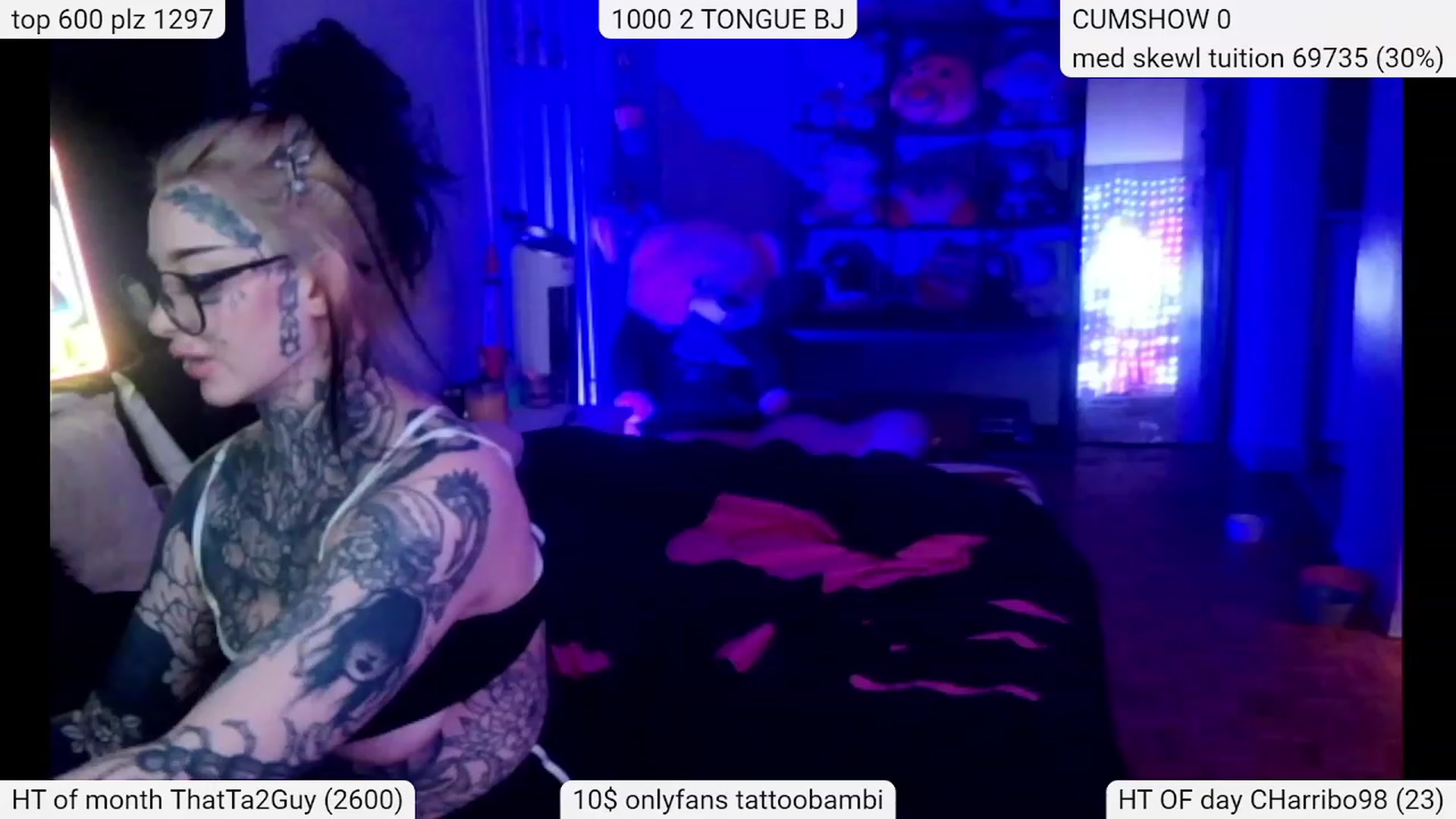 Gallery image thumbnail from Tattoobambi's myfreecams stream on, 03/09/2024, 24:55 image 11 of 20