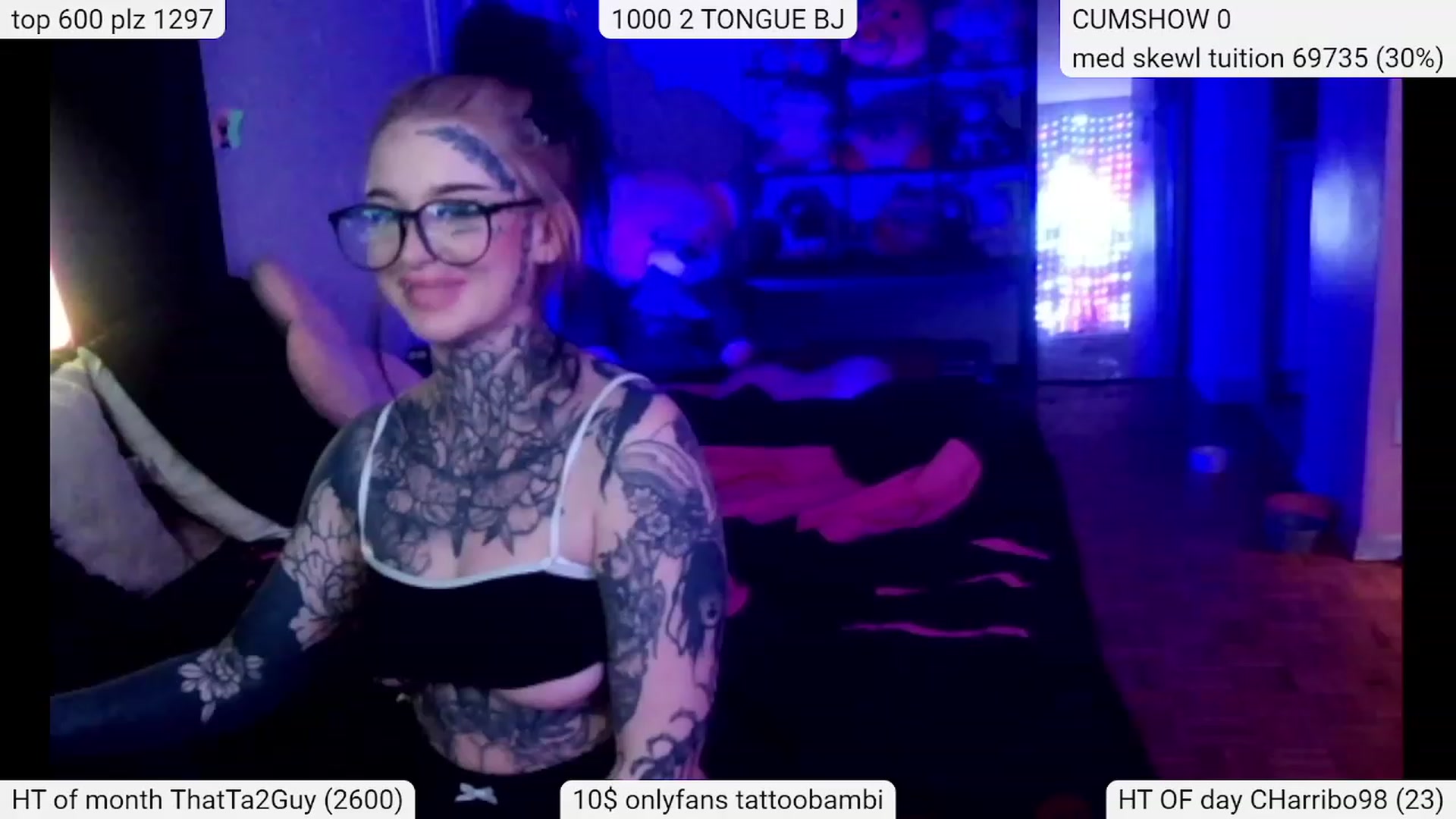 Gallery image thumbnail from Tattoobambi's myfreecams stream on, 03/09/2024, 24:55 image 3 of 20