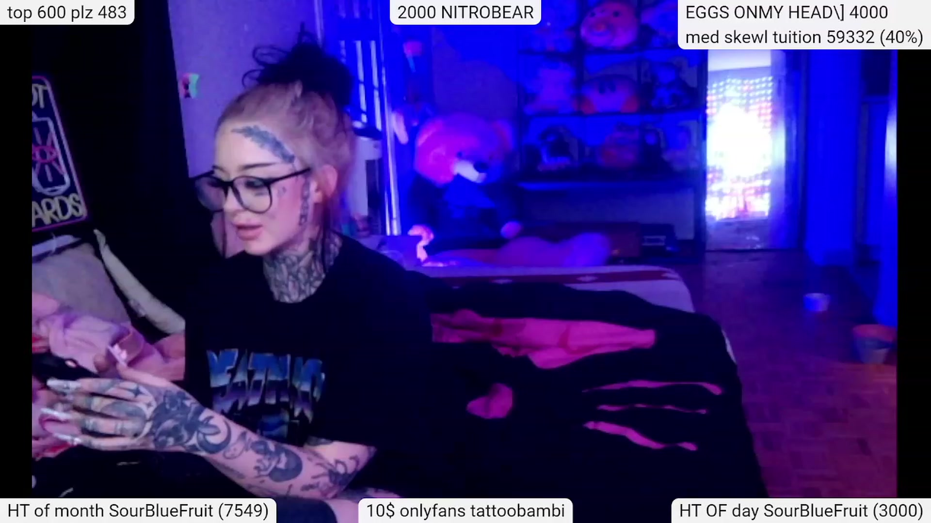 Gallery image thumbnail from Tattoobambi's myfreecams stream on, 03/09/2024, 03:53 image 19 of 20