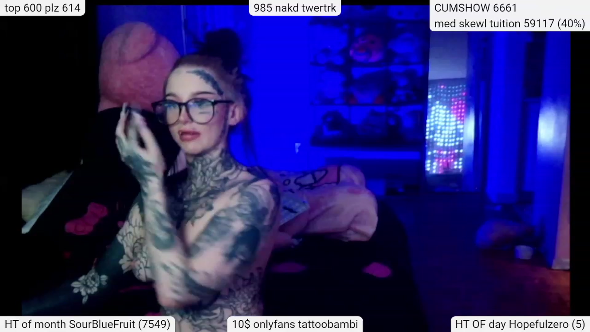 Gallery image thumbnail from Tattoobambi's myfreecams stream on, 03/11/2024, 24:00 image 8 of 20