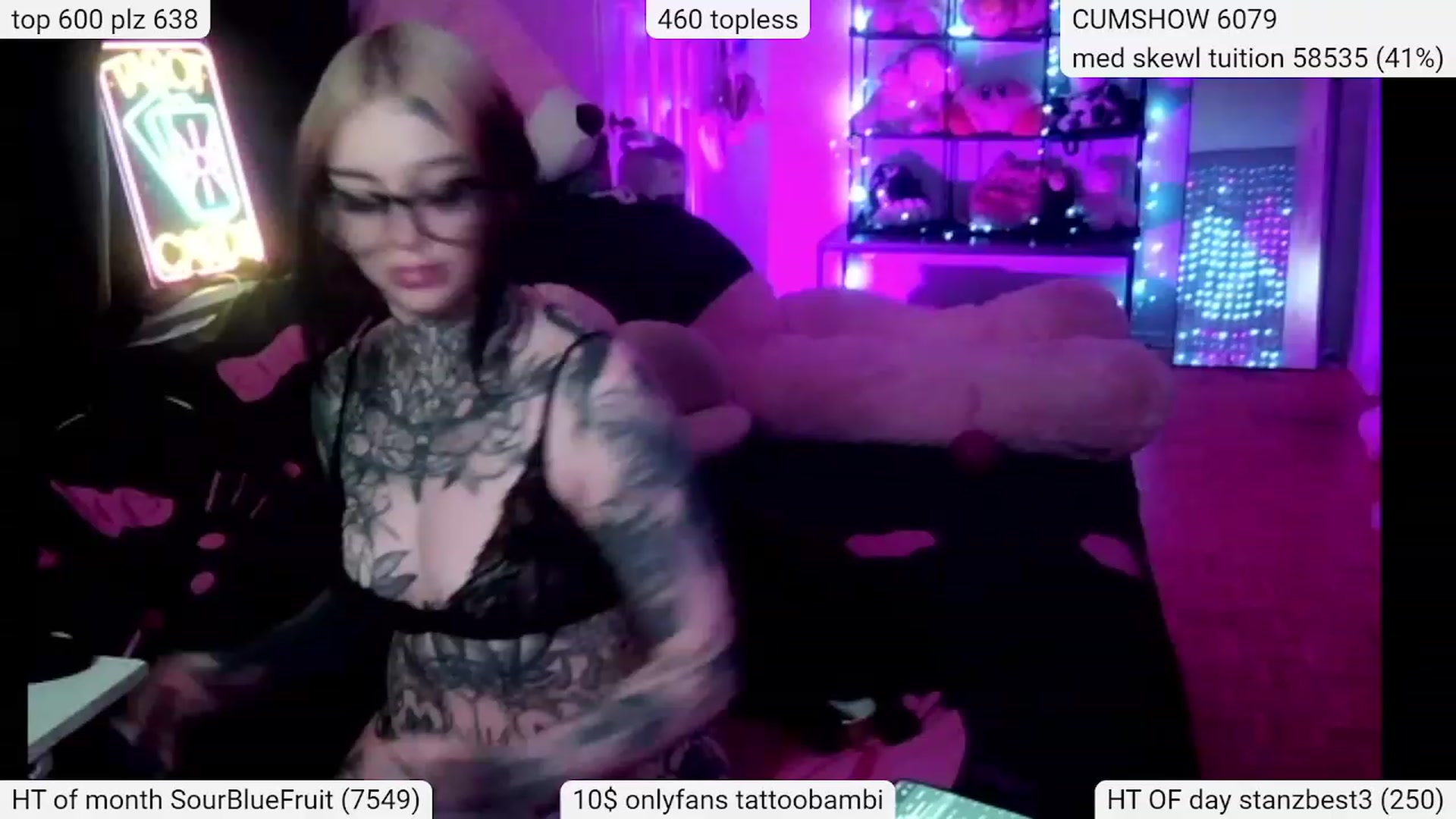 Gallery image thumbnail from Tattoobambi's myfreecams stream on, 03/12/2024, 03:33 image 9 of 20