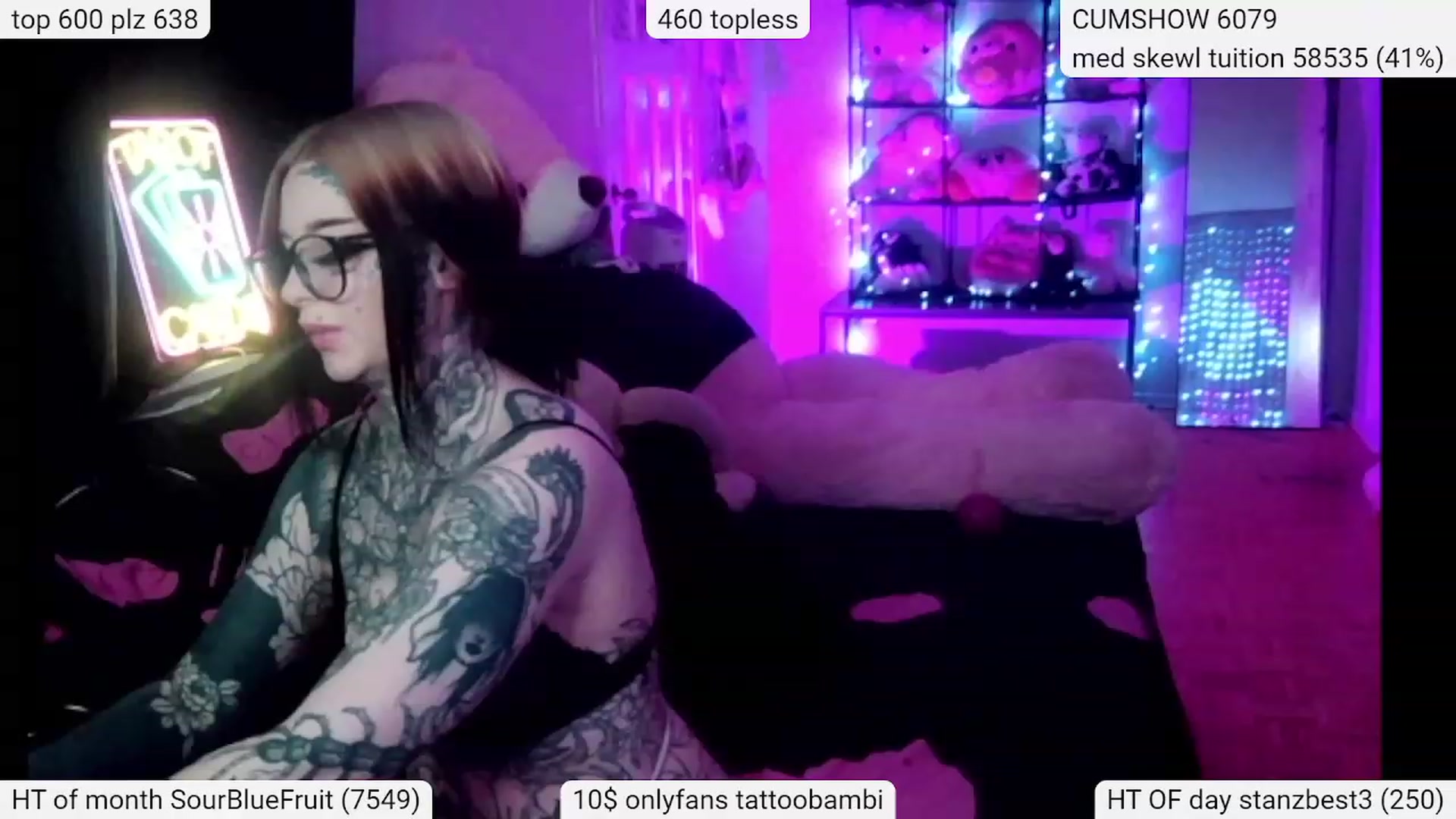 Gallery image thumbnail from Tattoobambi's myfreecams stream on, 03/12/2024, 03:33 image 8 of 20