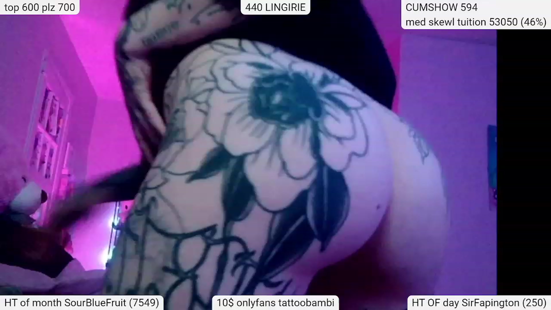 Gallery image thumbnail from Tattoobambi's myfreecams stream on, 03/17/2024, 03:00 image 9 of 20