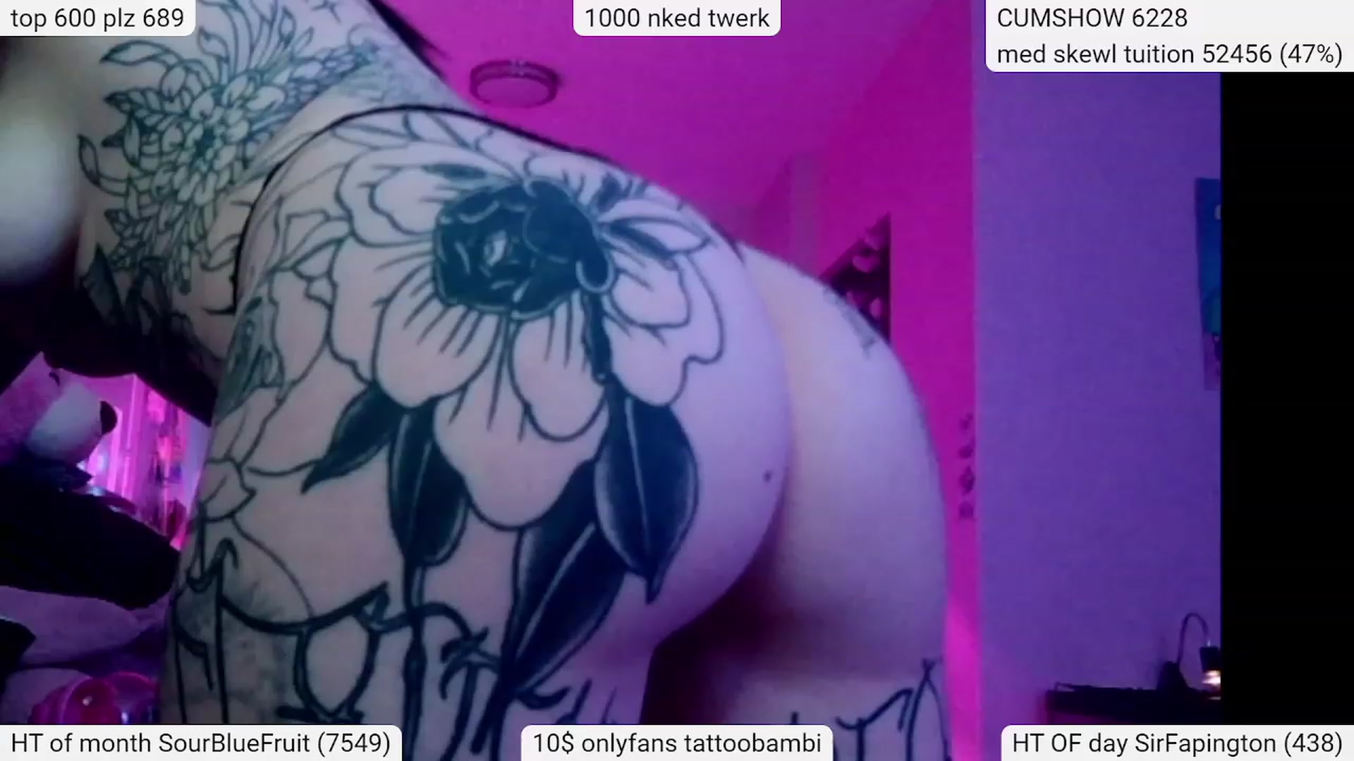 Gallery image thumbnail from Tattoobambi's myfreecams stream on, 03/17/2024, 03:00 image 14 of 20