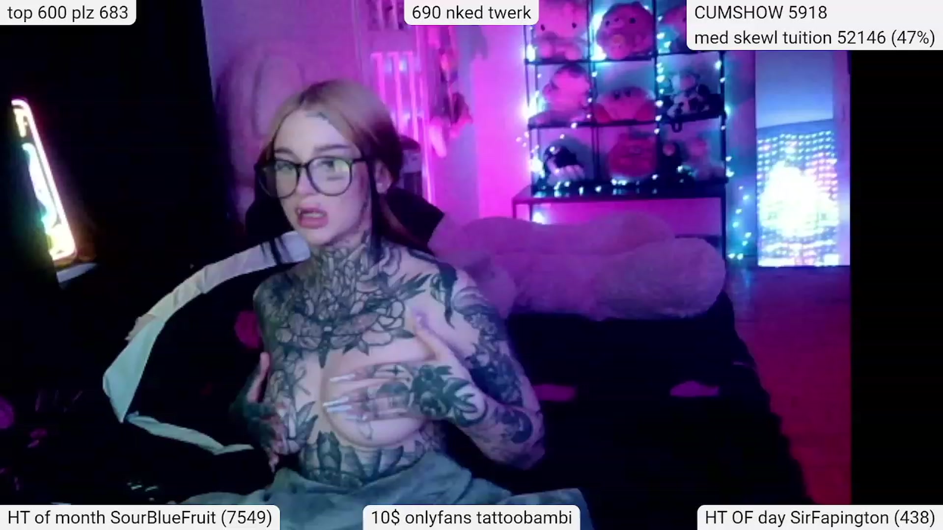 Gallery image thumbnail from Tattoobambi's myfreecams stream on, 03/17/2024, 04:21 image 7 of 20