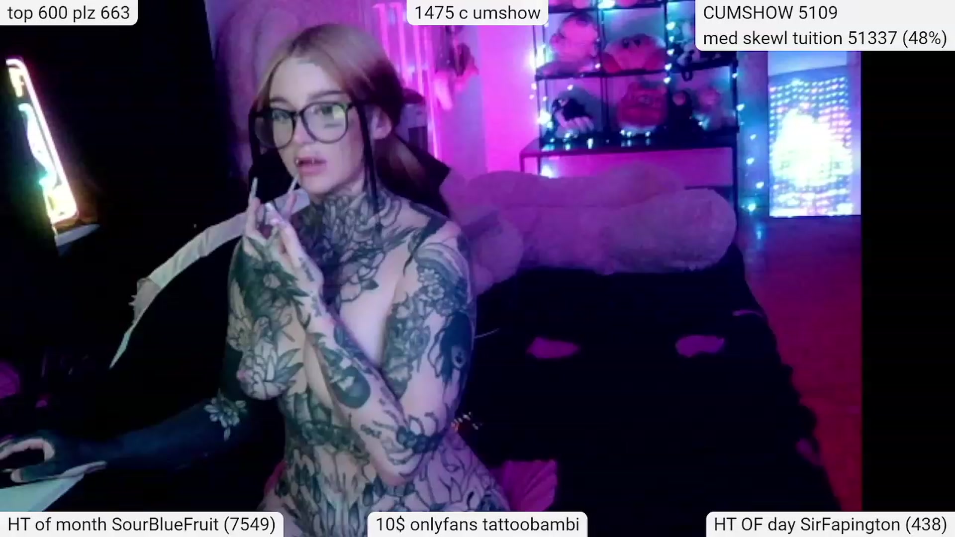 Gallery image thumbnail from Tattoobambi's myfreecams stream on, 03/17/2024, 04:21 image 16 of 20