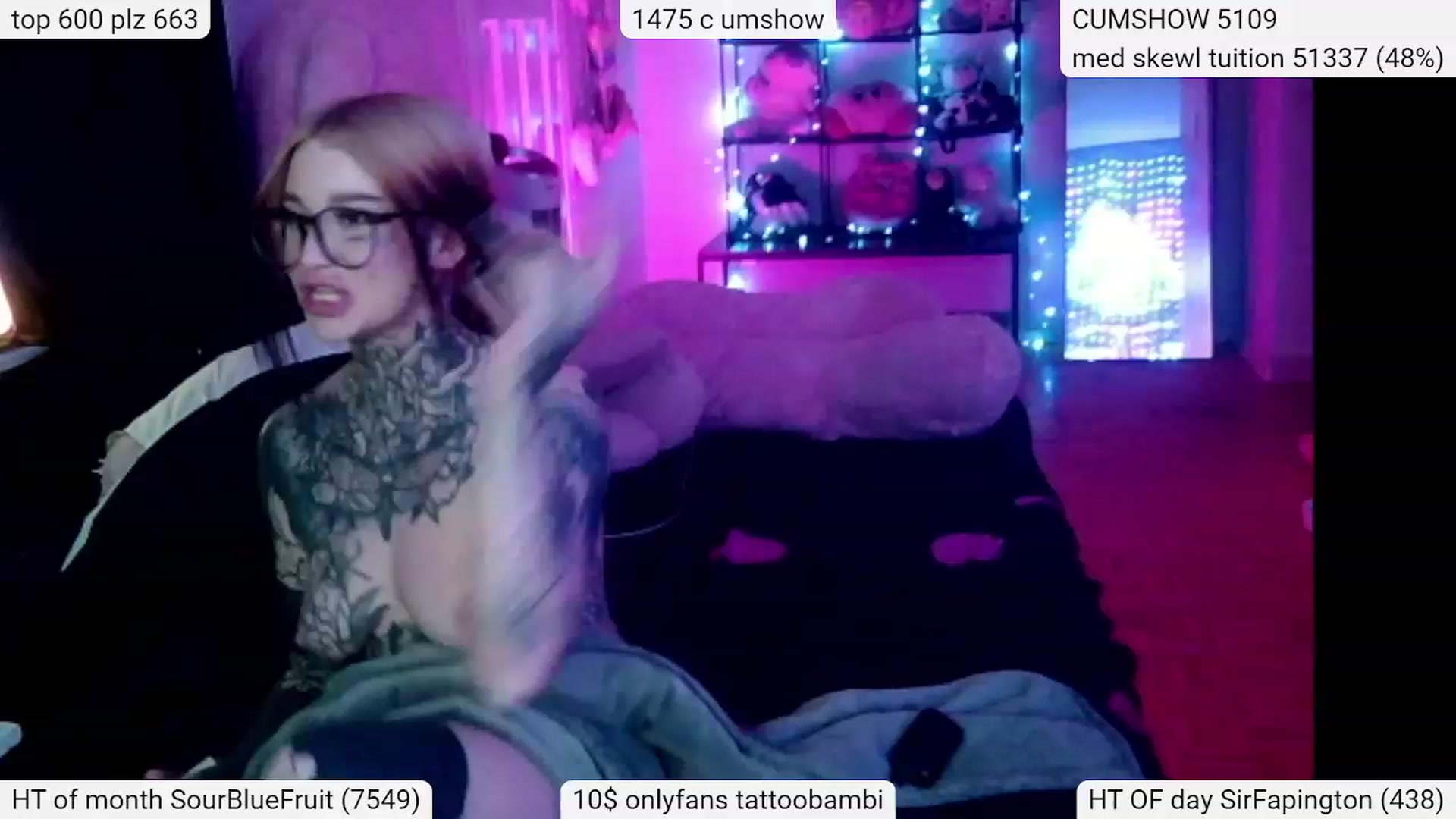 Gallery image thumbnail from Tattoobambi's myfreecams stream on, 03/17/2024, 04:21 image 15 of 20