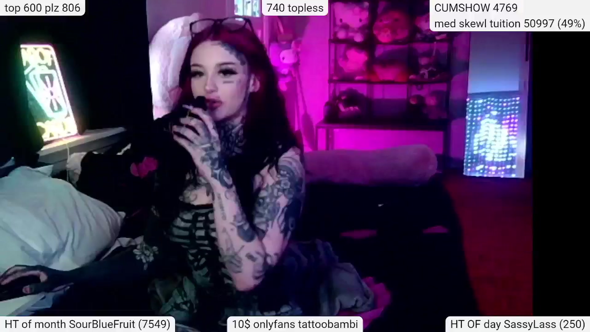 Gallery image thumbnail from Tattoobambi's myfreecams stream on, 03/21/2024, 24:26 image 3 of 20