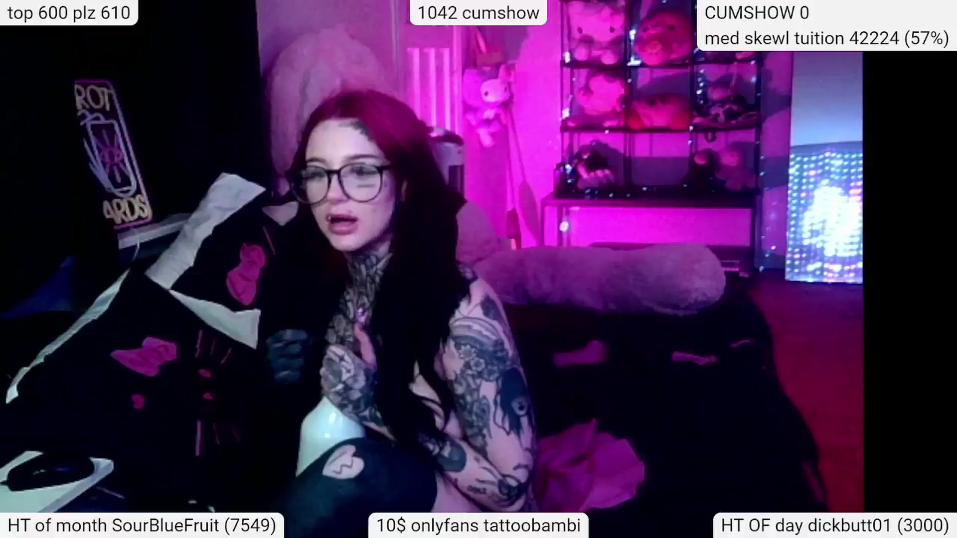 Gallery image thumbnail from Tattoobambi's myfreecams stream on, 03/21/2024, 04:52 image 1 of 20