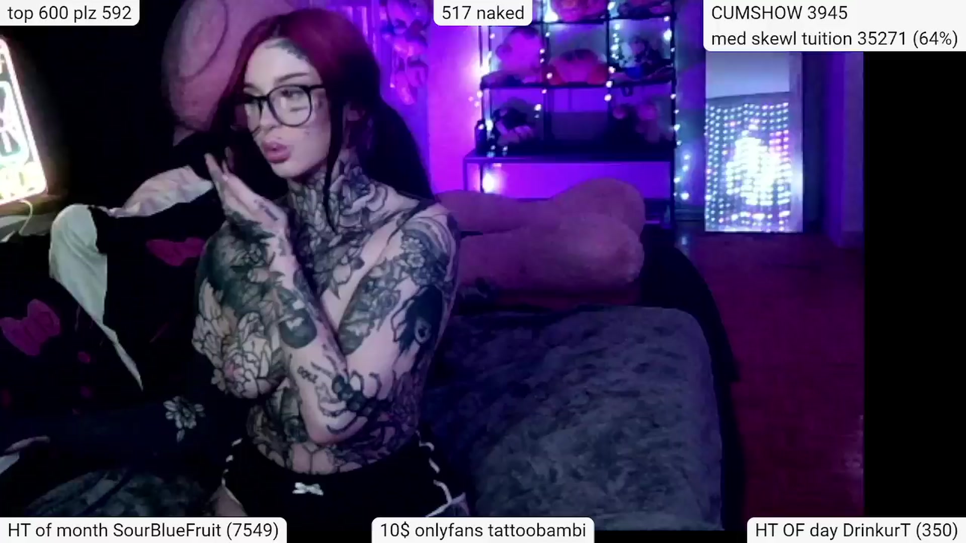 Gallery image thumbnail from Tattoobambi's myfreecams stream on, 03/24/2024, 04:39 image 9 of 20