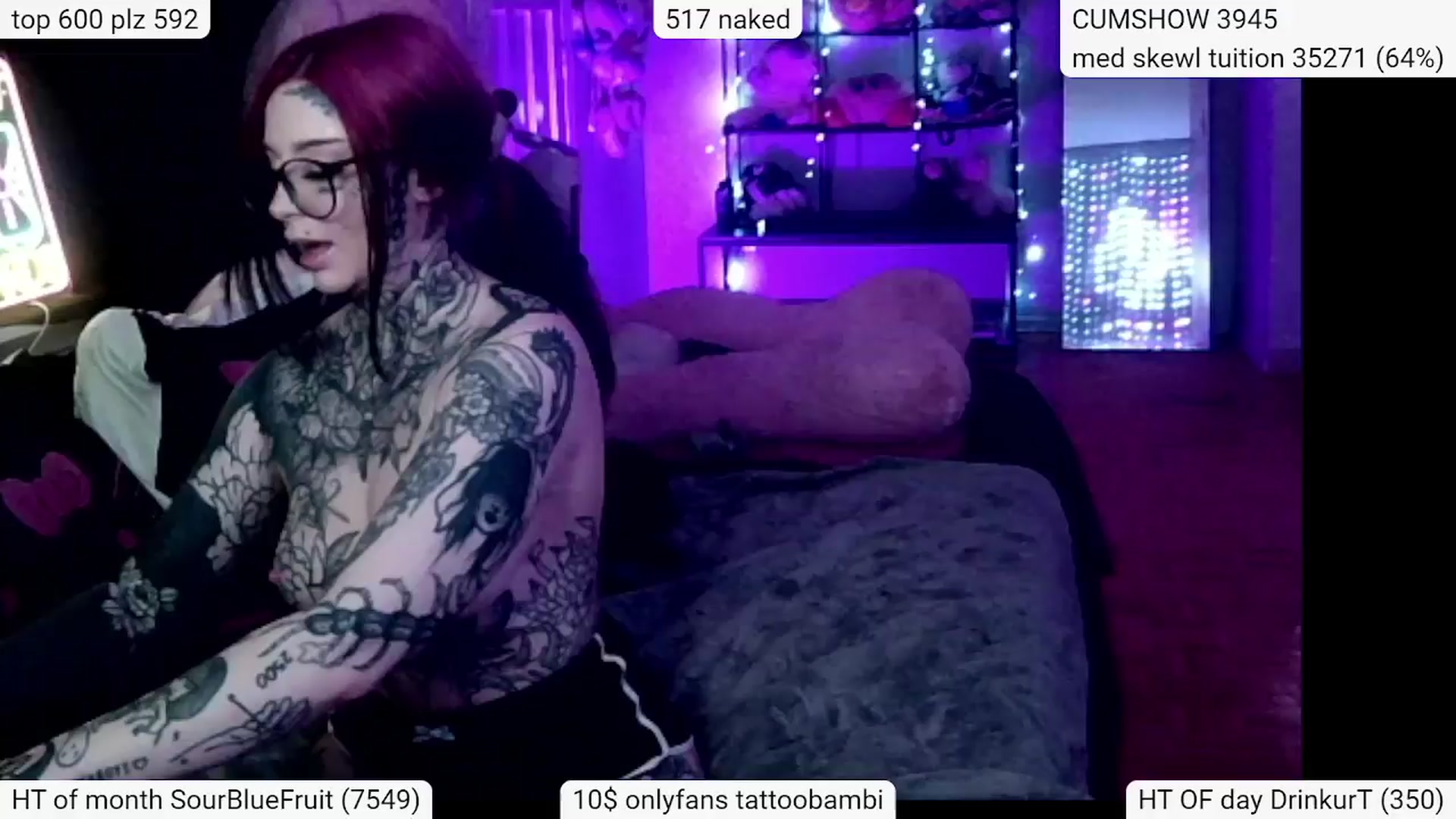 Gallery image thumbnail from Tattoobambi's myfreecams stream on, 03/24/2024, 04:39 image 8 of 20