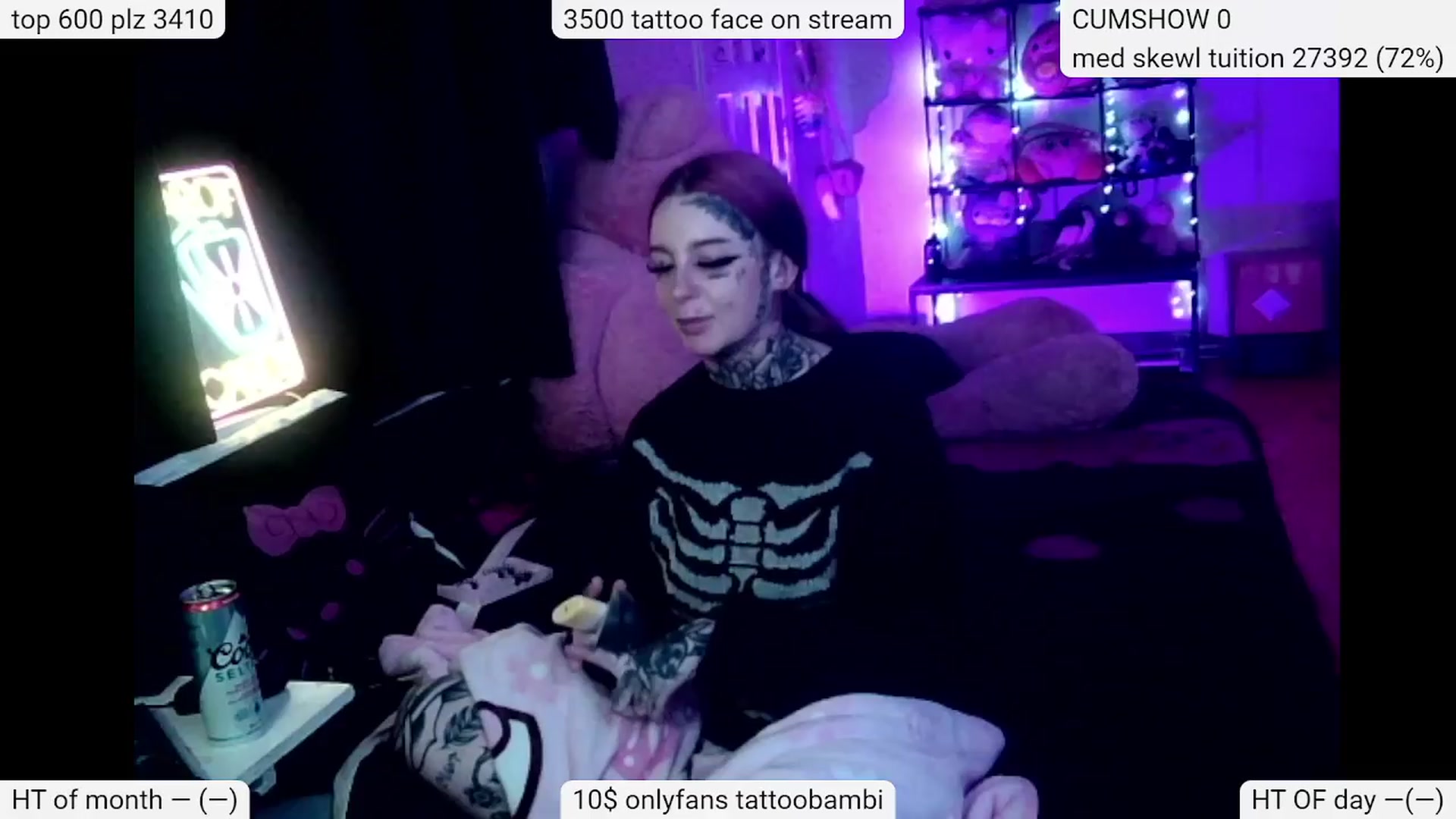Gallery image thumbnail from Tattoobambi's myfreecams stream on, 04/03/2024, 04:22 image 3 of 20
