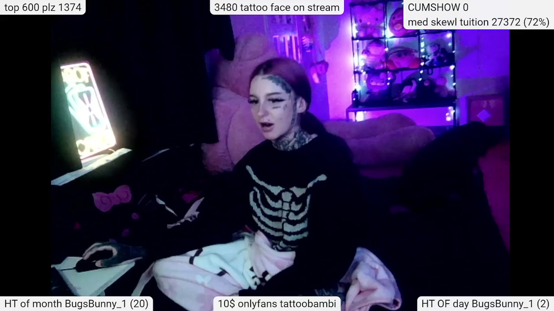 Gallery image thumbnail from Tattoobambi's myfreecams stream on, 04/03/2024, 04:22 image 6 of 20