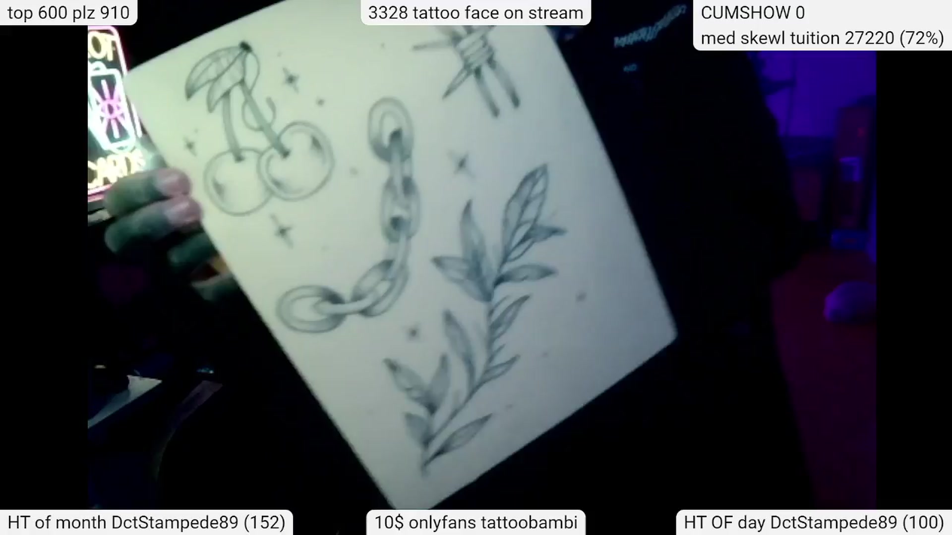Gallery image thumbnail from Tattoobambi's myfreecams stream on, 04/03/2024, 04:22 image 12 of 20