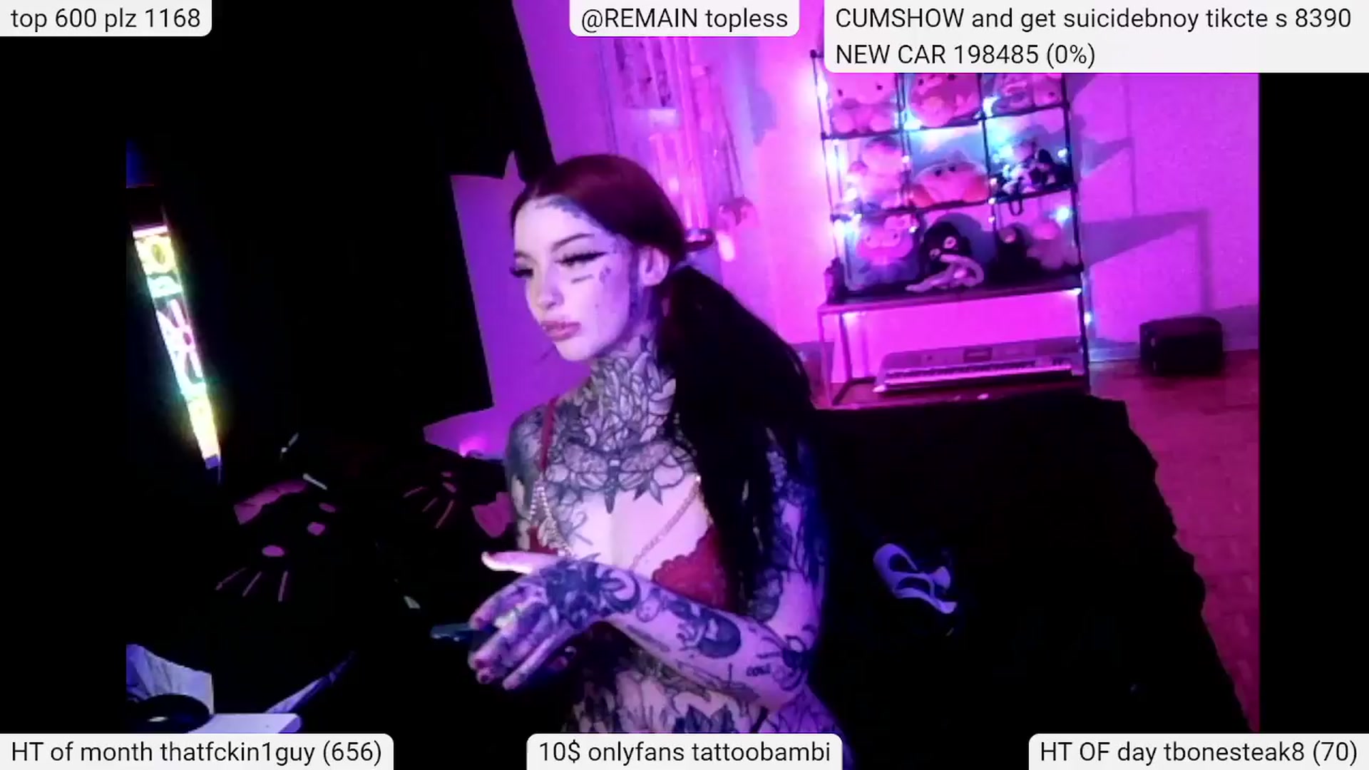 Gallery image thumbnail from Tattoobambi's myfreecams stream on, 04/10/2024, 03:03 image 12 of 20