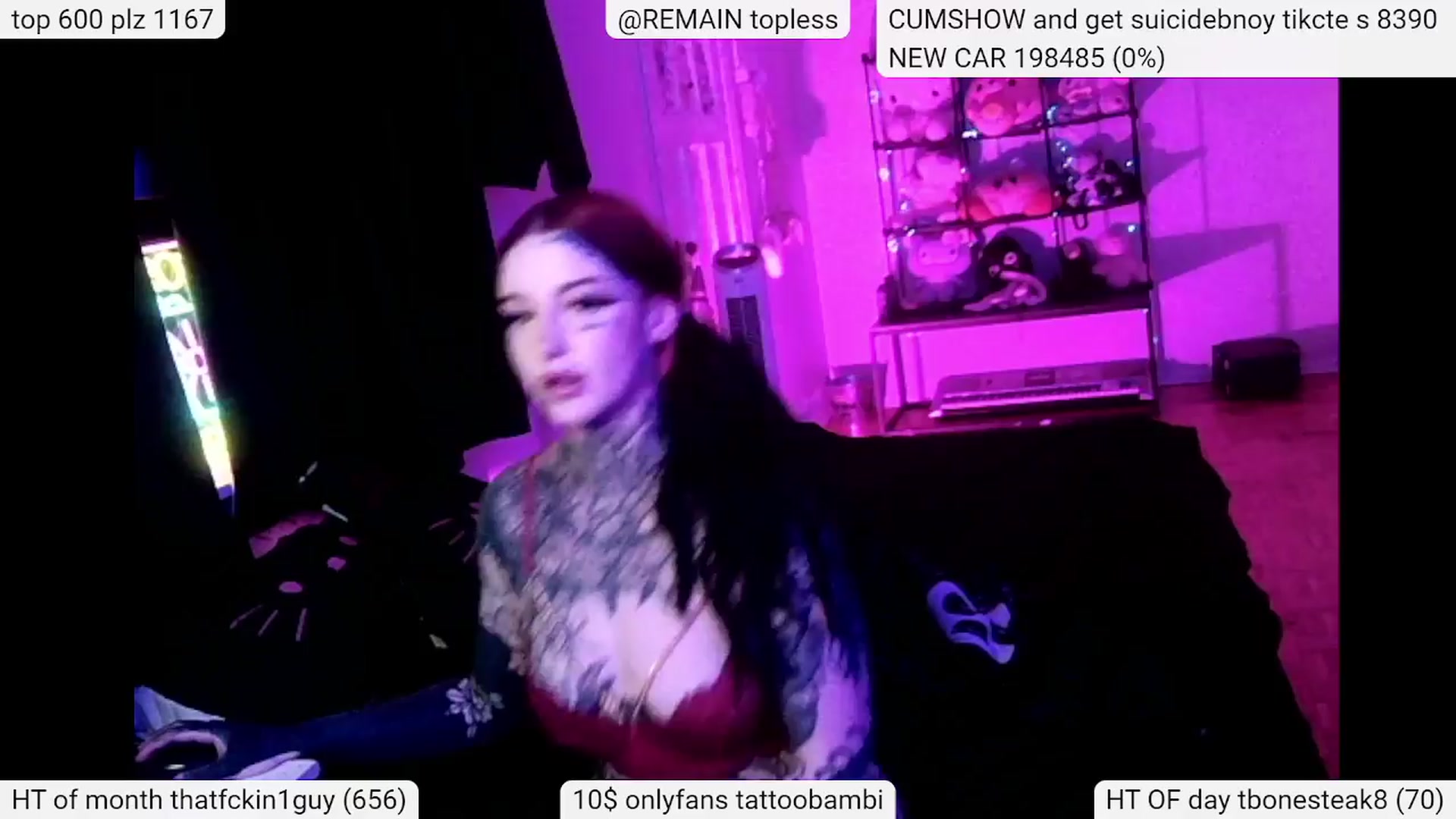 Gallery image thumbnail from Tattoobambi's myfreecams stream on, 04/10/2024, 03:03 image 14 of 20