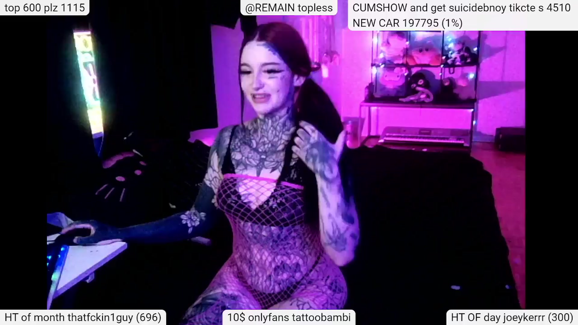 Gallery image thumbnail from Tattoobambi's myfreecams stream on, 04/10/2024, 04:20 image 15 of 20