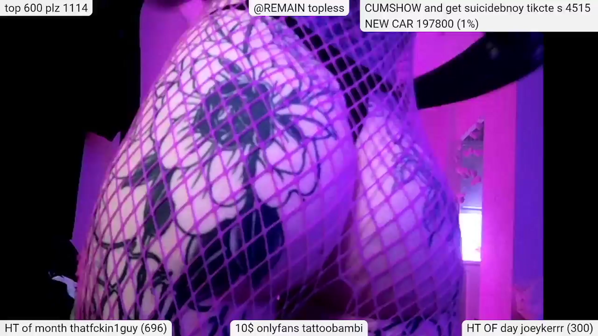 Gallery image thumbnail from Tattoobambi's myfreecams stream on, 04/10/2024, 04:20 image 14 of 20