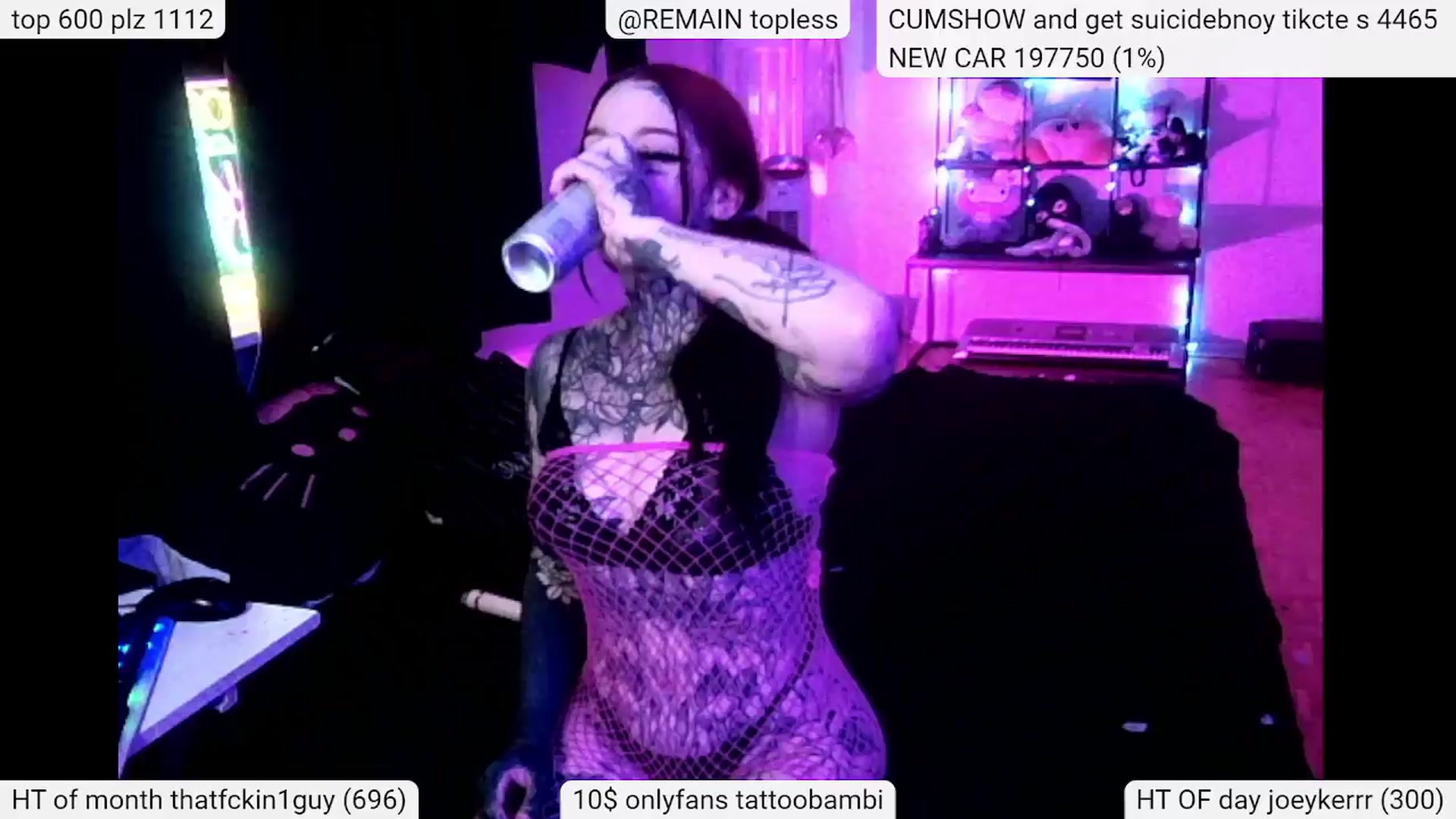 Gallery image thumbnail from Tattoobambi's myfreecams stream on, 04/10/2024, 04:20 image 16 of 20