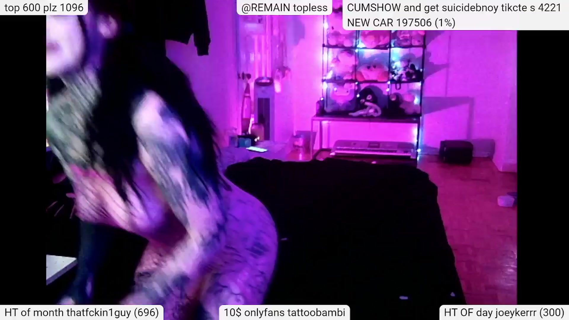 Gallery image thumbnail from Tattoobambi's myfreecams stream on, 04/10/2024, 04:20 image 20 of 20