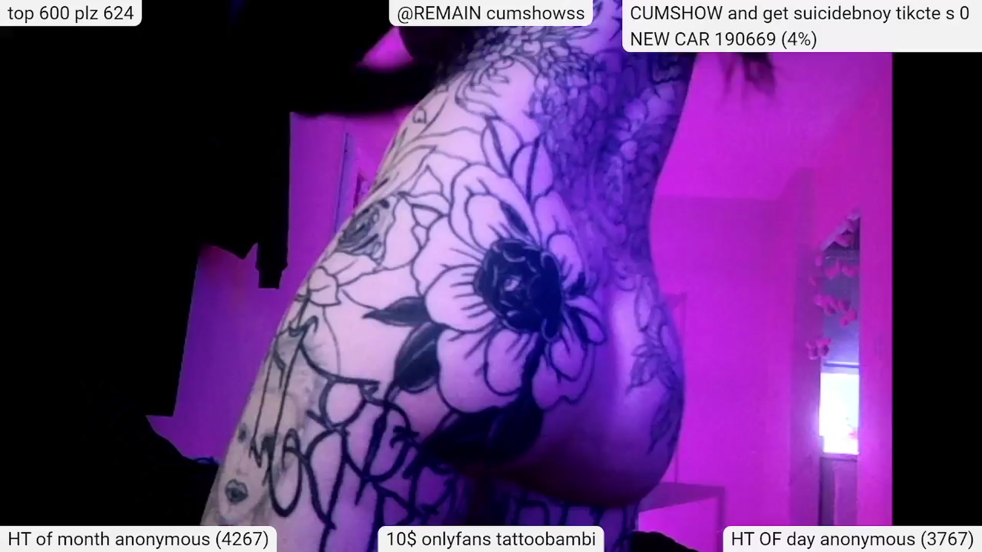 Gallery image thumbnail from Tattoobambi's myfreecams stream on, 04/10/2024, 05:58 image 15 of 20