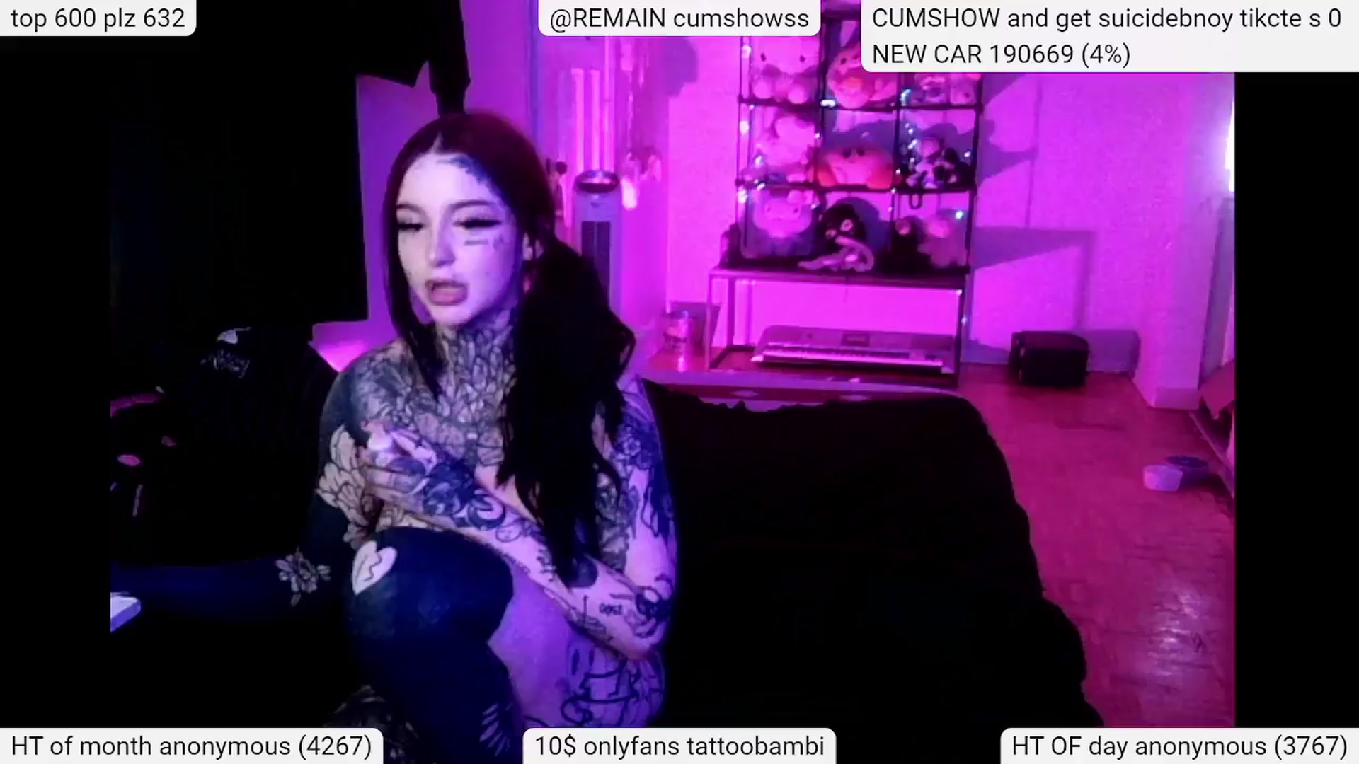 Gallery image thumbnail from Tattoobambi's myfreecams stream on, 04/10/2024, 05:58 image 12 of 20