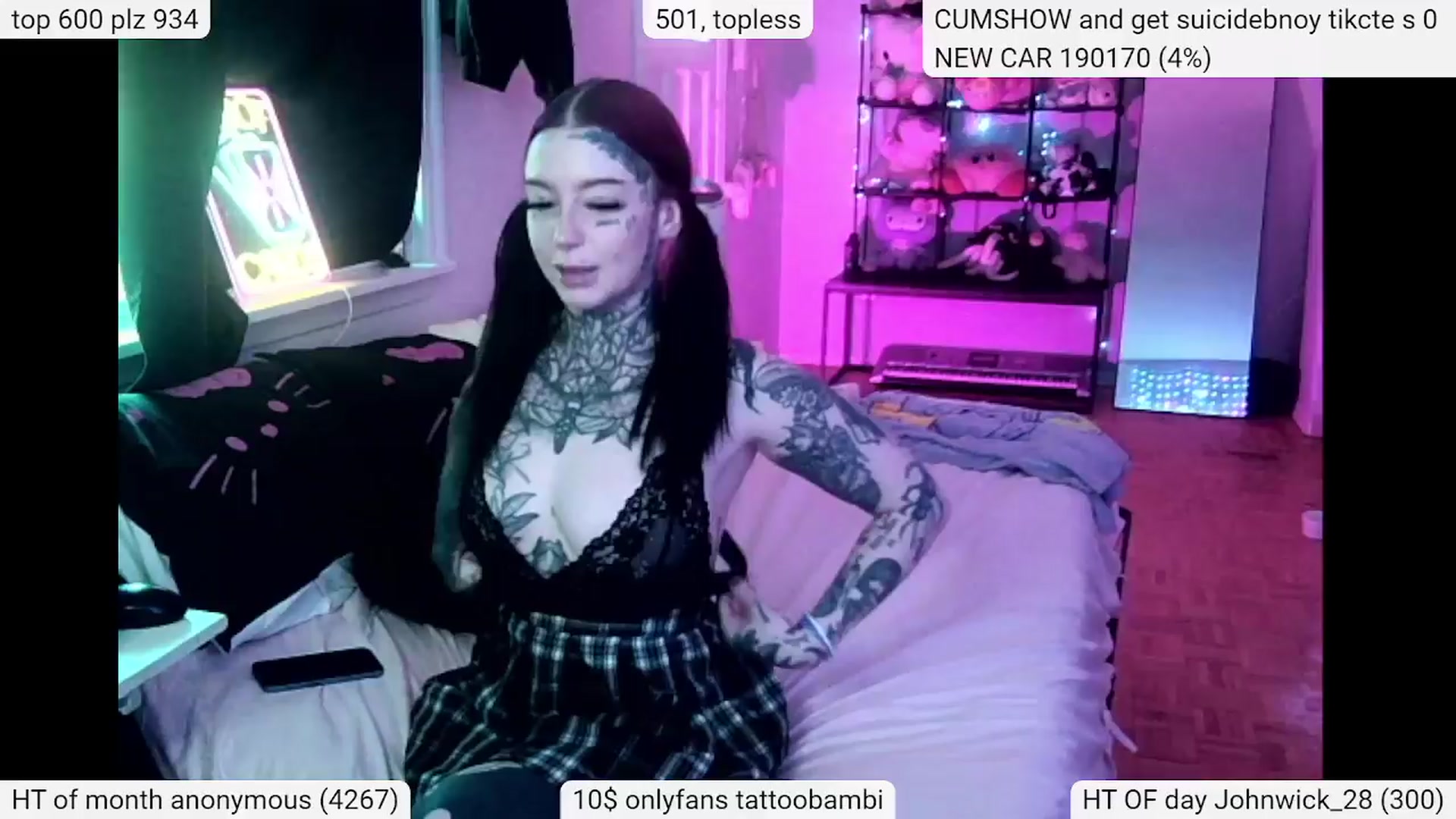 Gallery image thumbnail from Tattoobambi's myfreecams stream on, 04/13/2024, 20:37 image 9 of 20