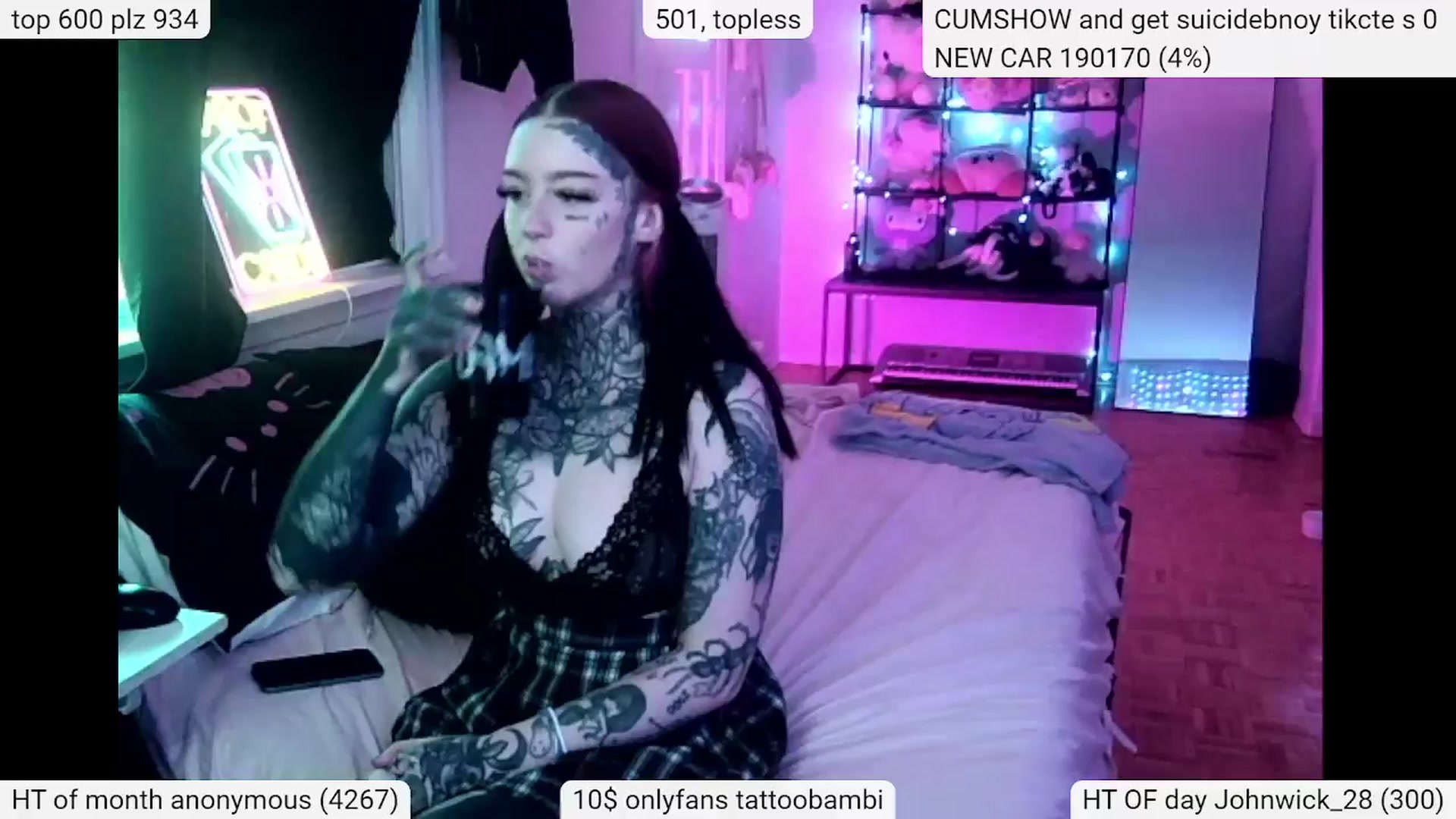 Gallery image thumbnail from Tattoobambi's myfreecams stream on, 04/13/2024, 20:37 image 10 of 20