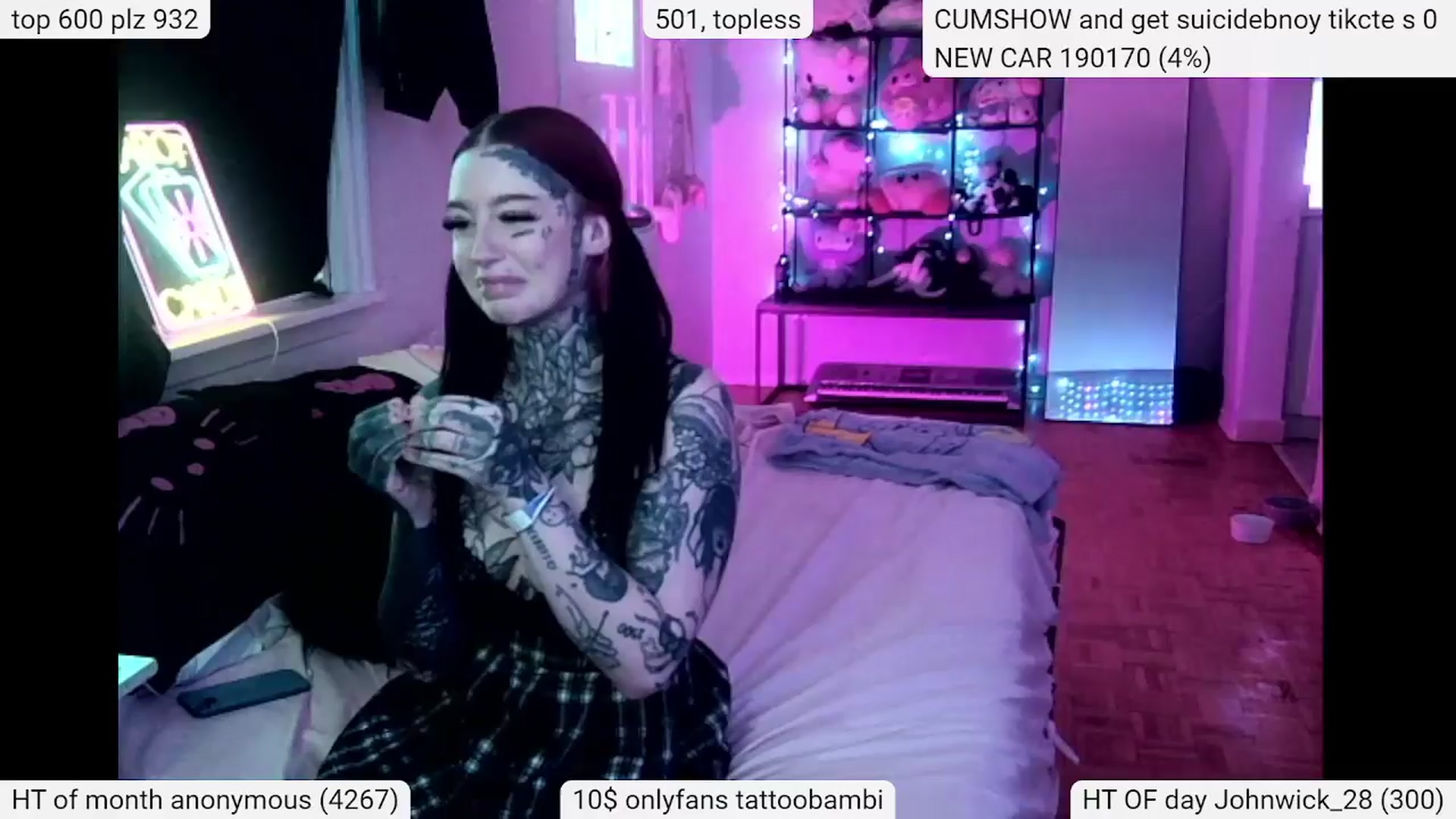 Gallery image thumbnail from Tattoobambi's myfreecams stream on, 04/13/2024, 20:37 image 2 of 20